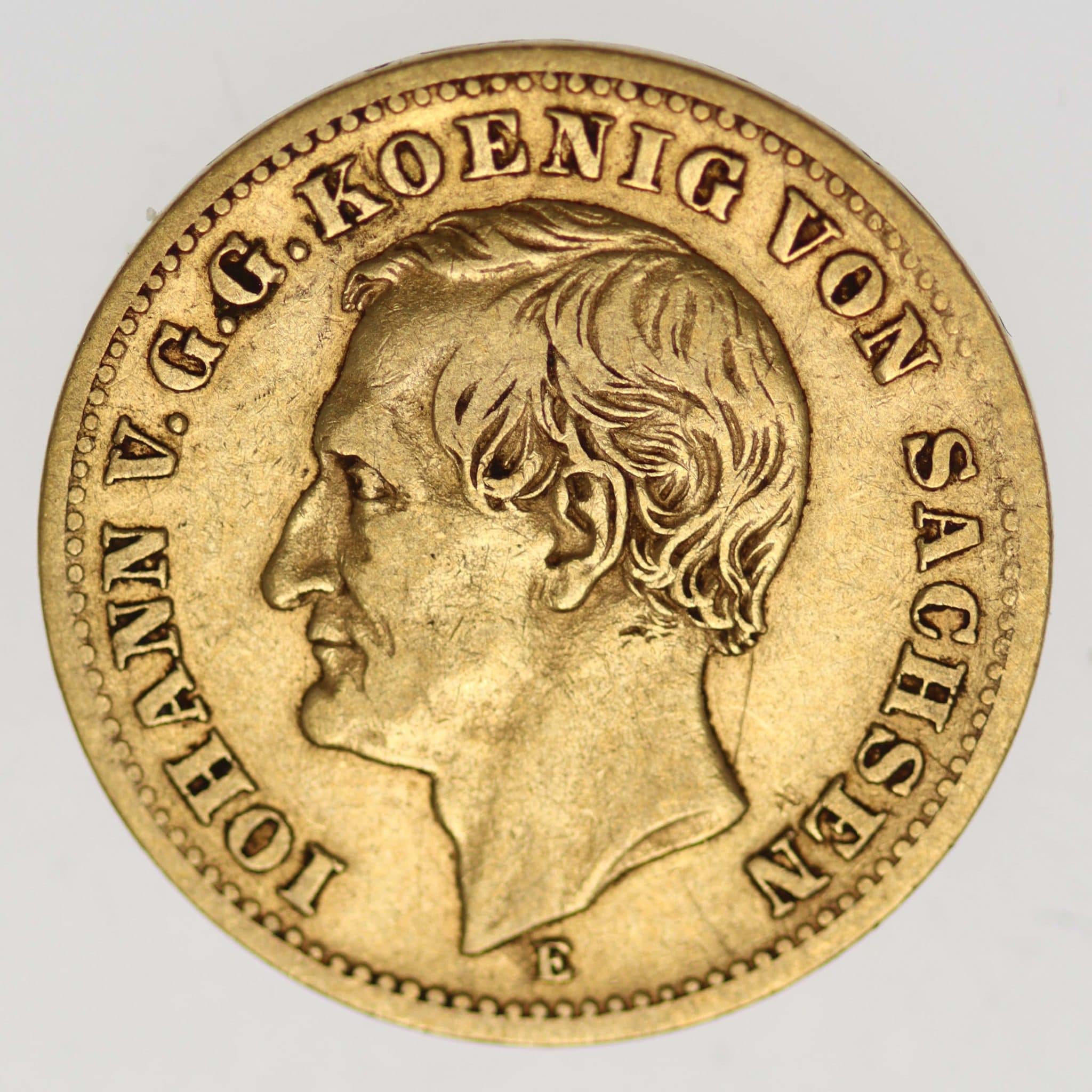 Sachsen Johann 10 Mark 1872