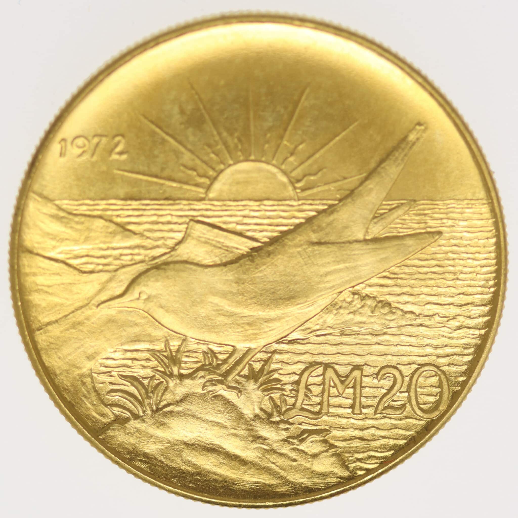 Malta 20 Pounds 1972