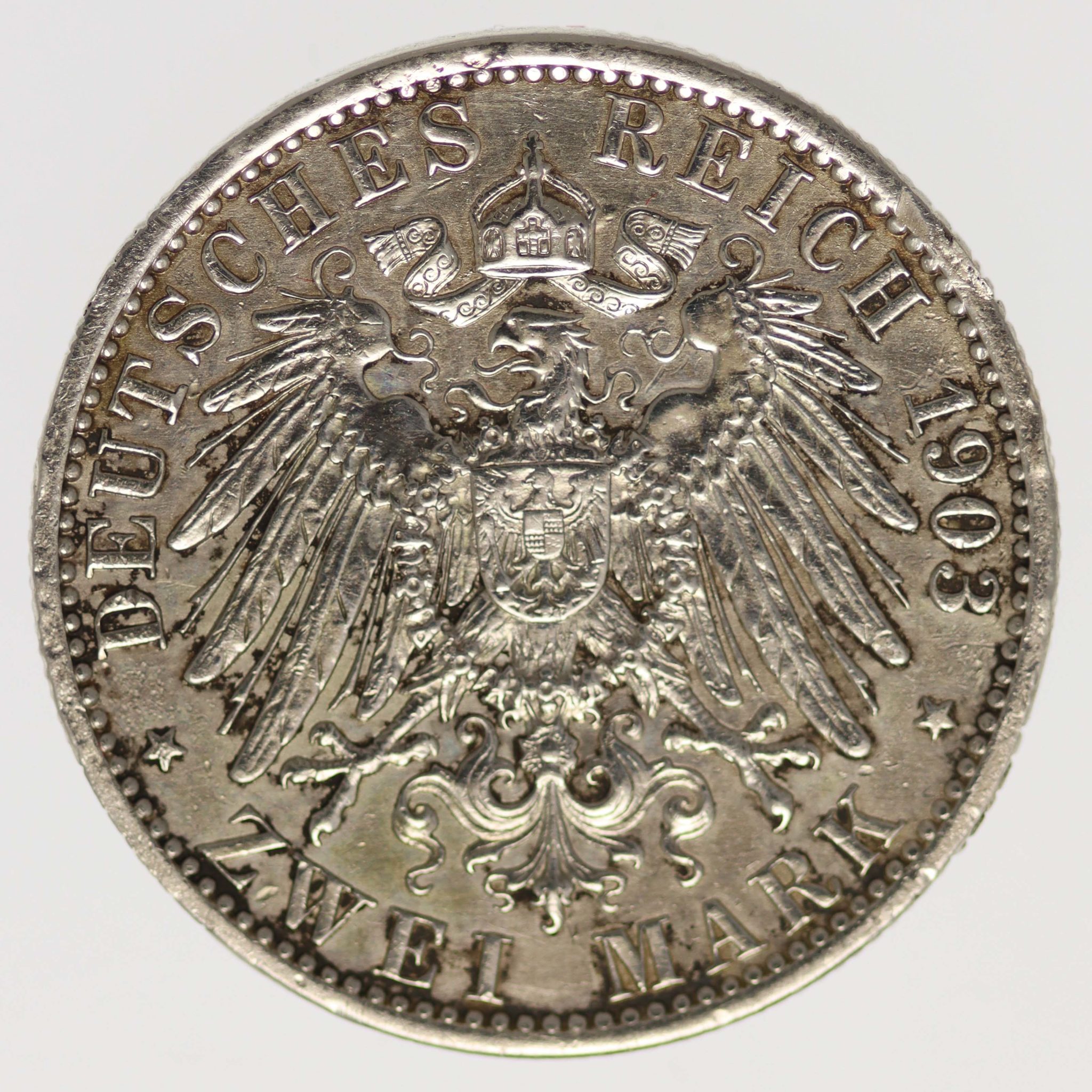 Sachsen Weimar Eisenach Wilhelm Ernst 2 Mark 1903