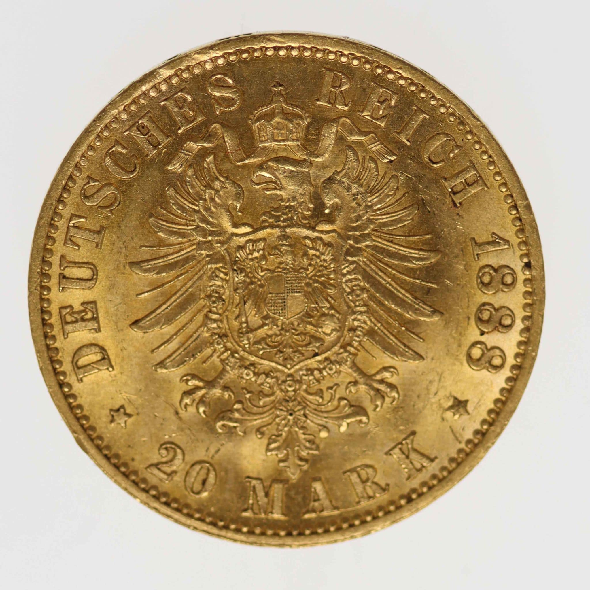 Preussen Friedrich III. 20 Mark 1888
