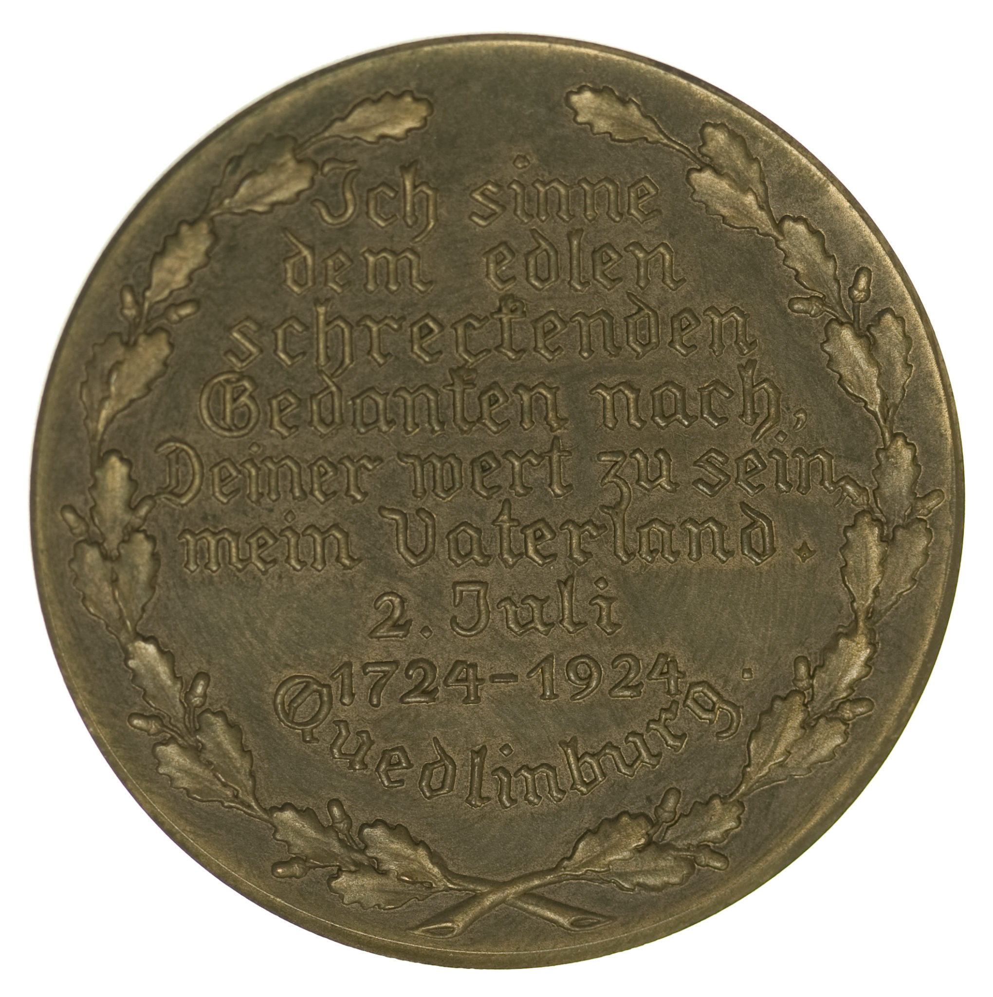 Weimarer Republik Bronzemedaille 1924