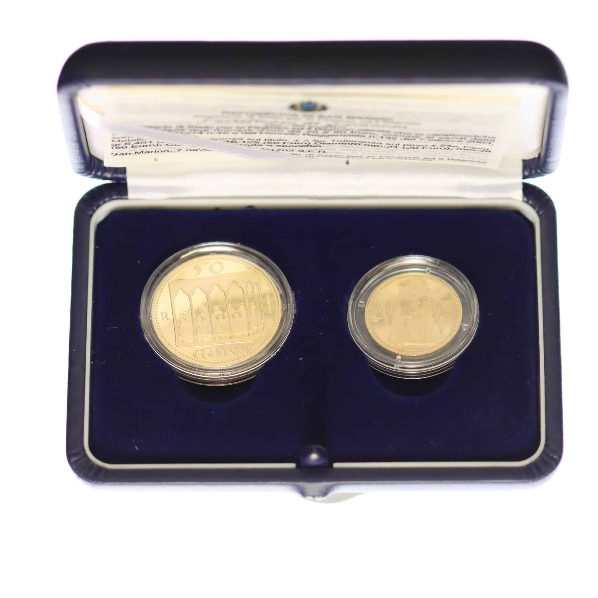 San Marino Set 20 + 50 Euro 2003