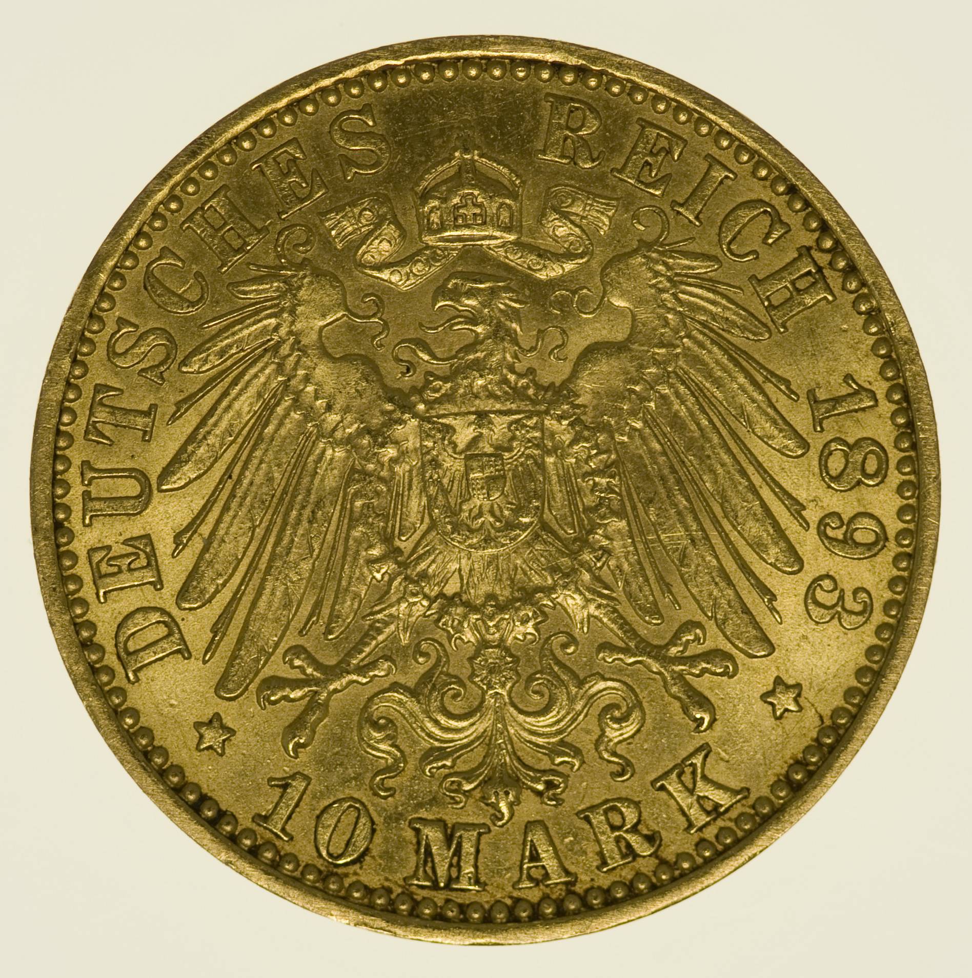 Preussen Wilhelm II. 10 Mark 1893 A