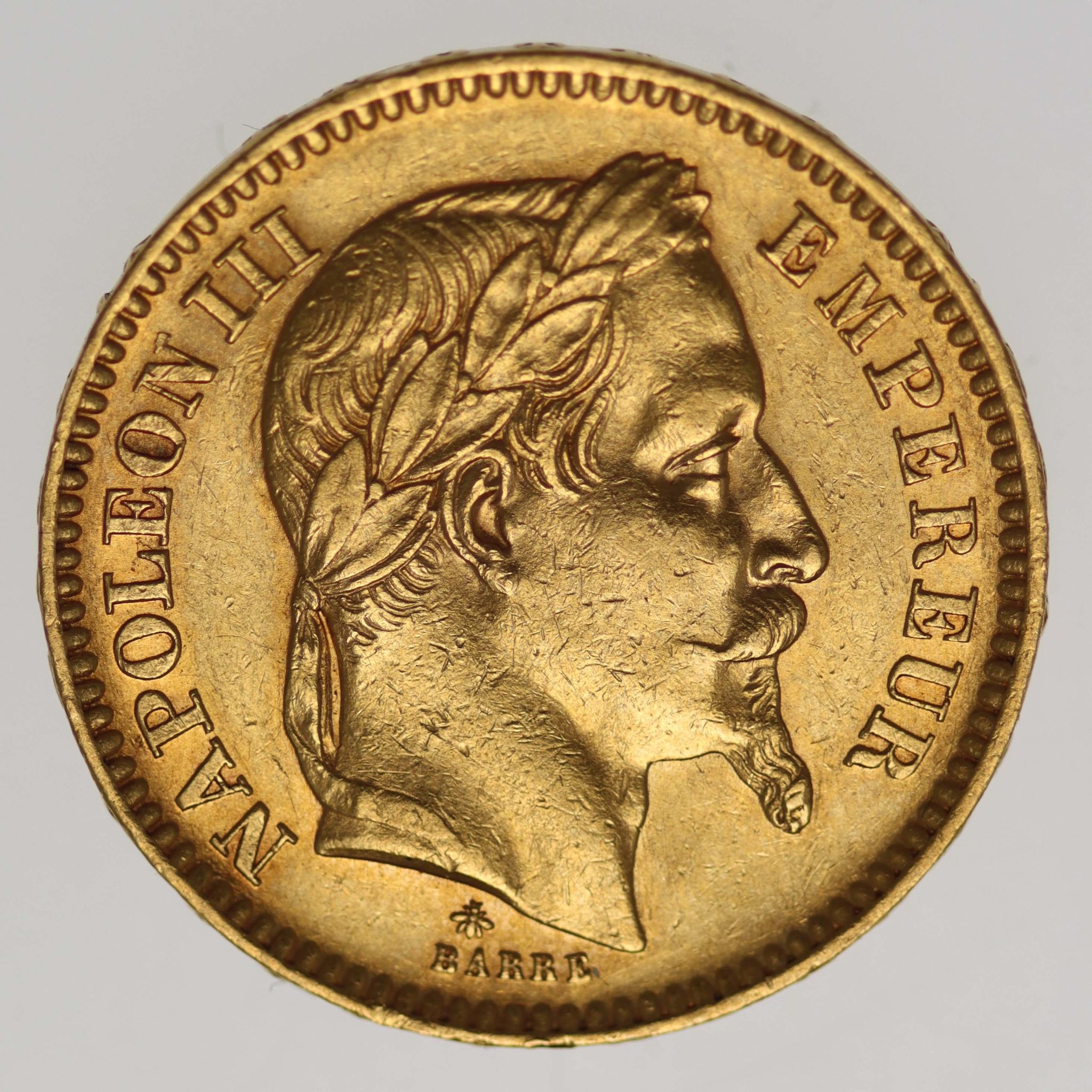 Frankreich Napoleon III. 20 Francs 1863 A