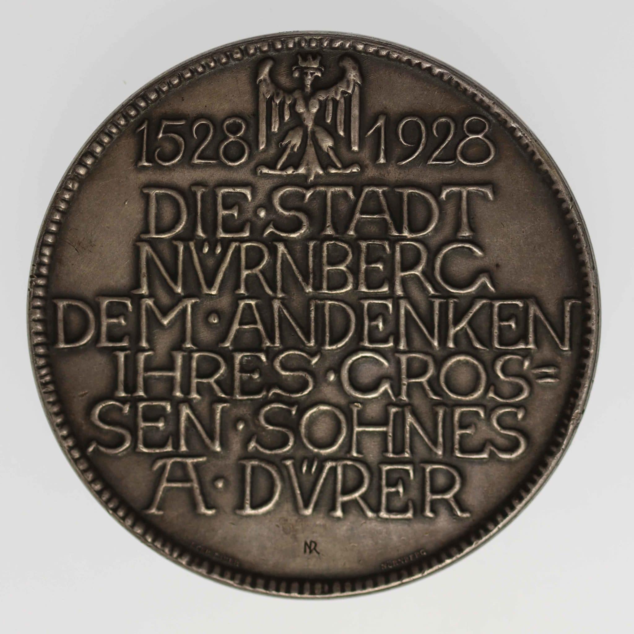 Nürnberg Stadt Silbermedaille 1928 Albrecht Dürer