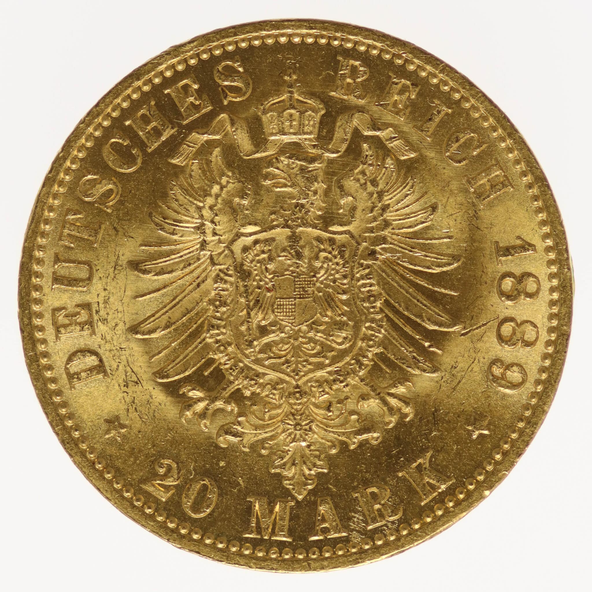 Preussen Wilhelm II. 20 Mark 1889 A