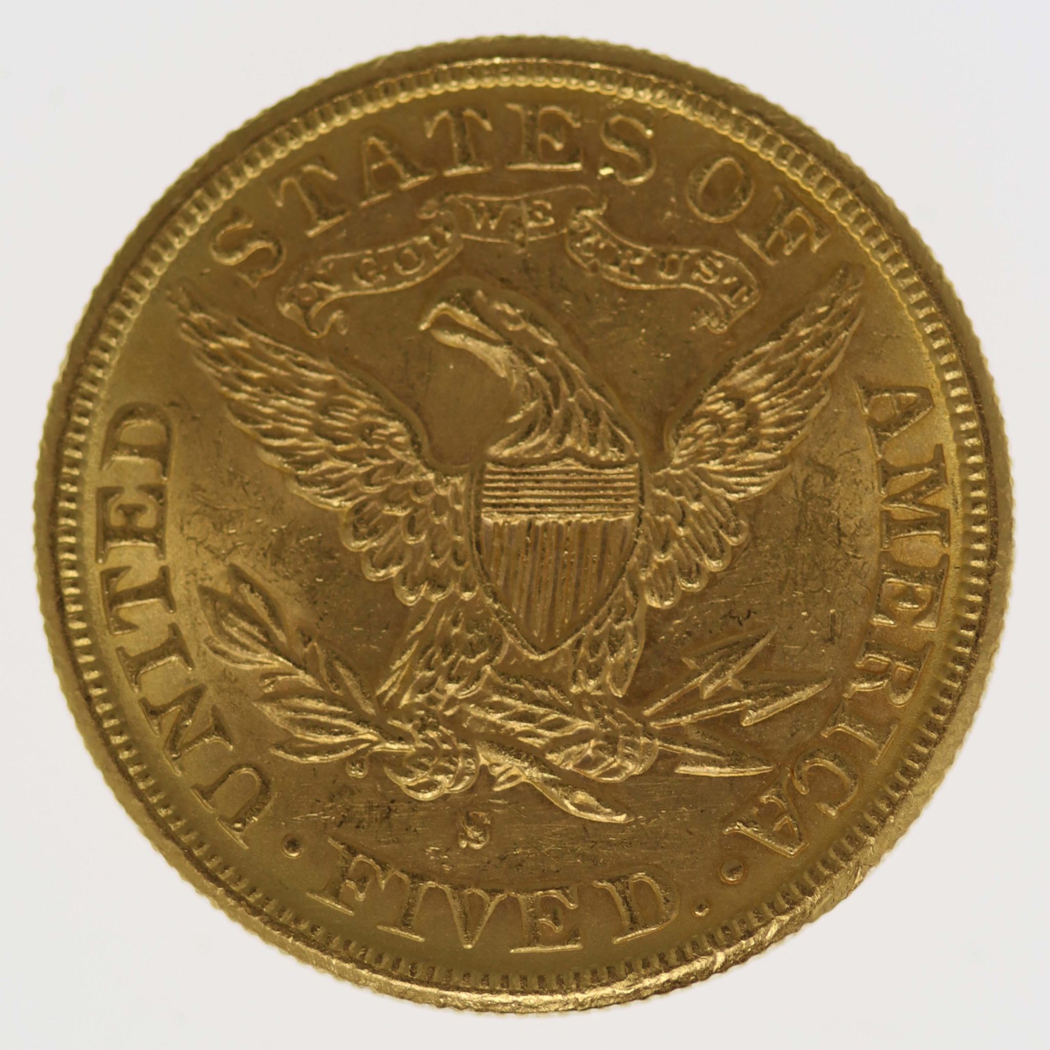 USA 5 Dollars 1886 S  Liberty / Kopf