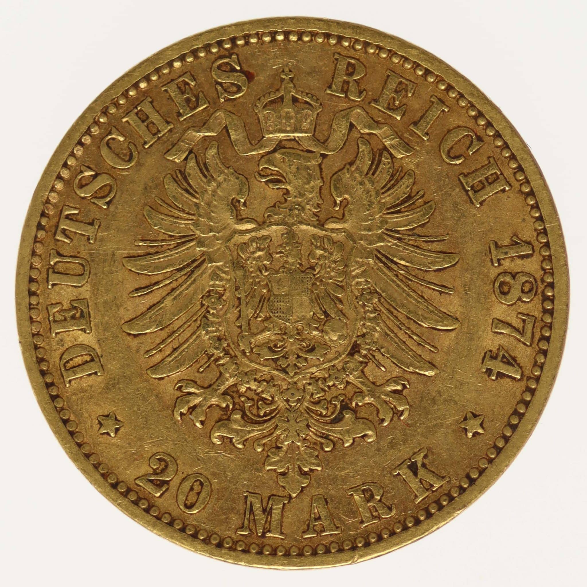 Preussen Wilhelm I. 20 Mark 1874 C