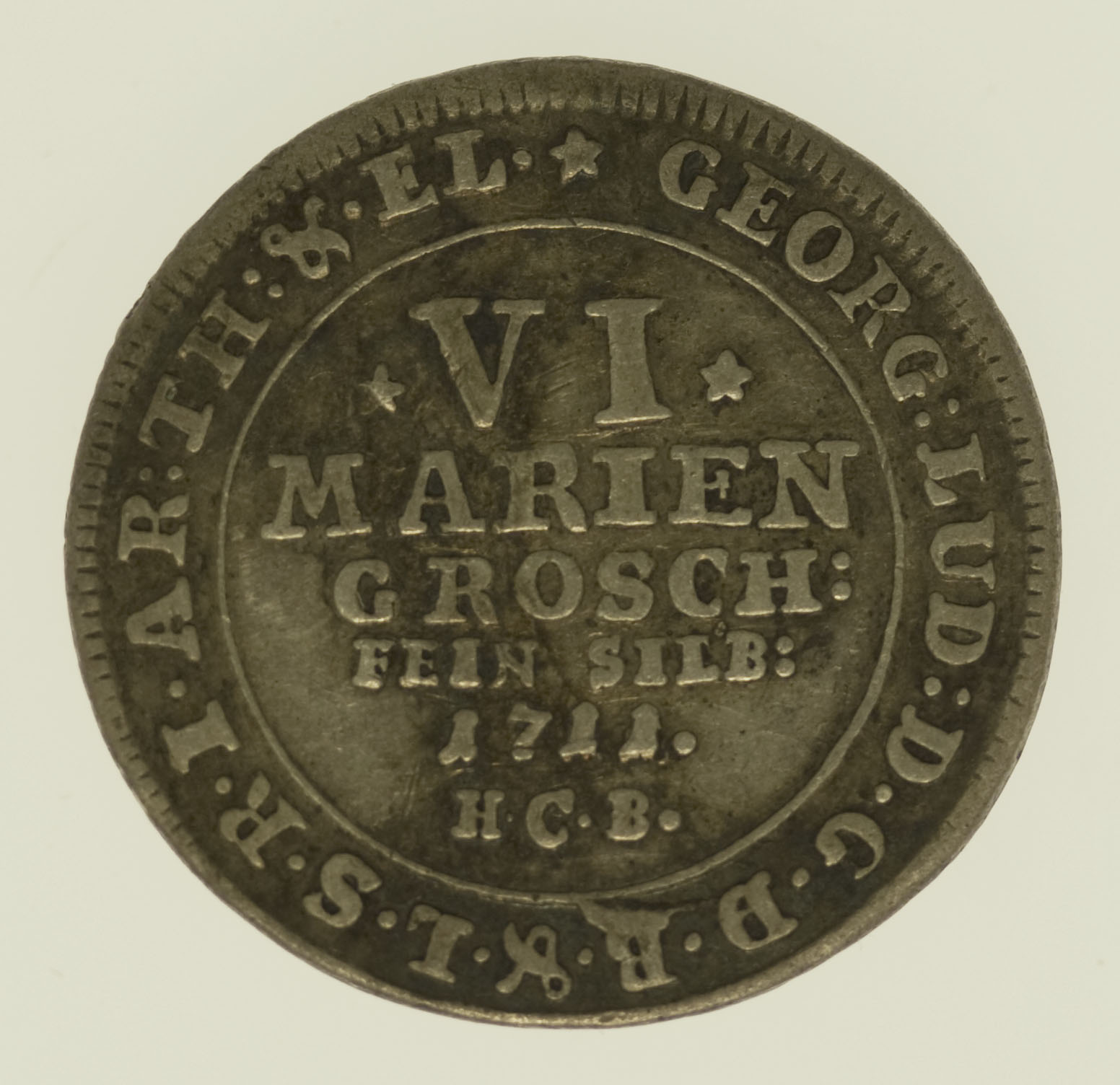 Braunschweig Calenberg Hannover Georg Ludwig 6 Mariengroschen 1711