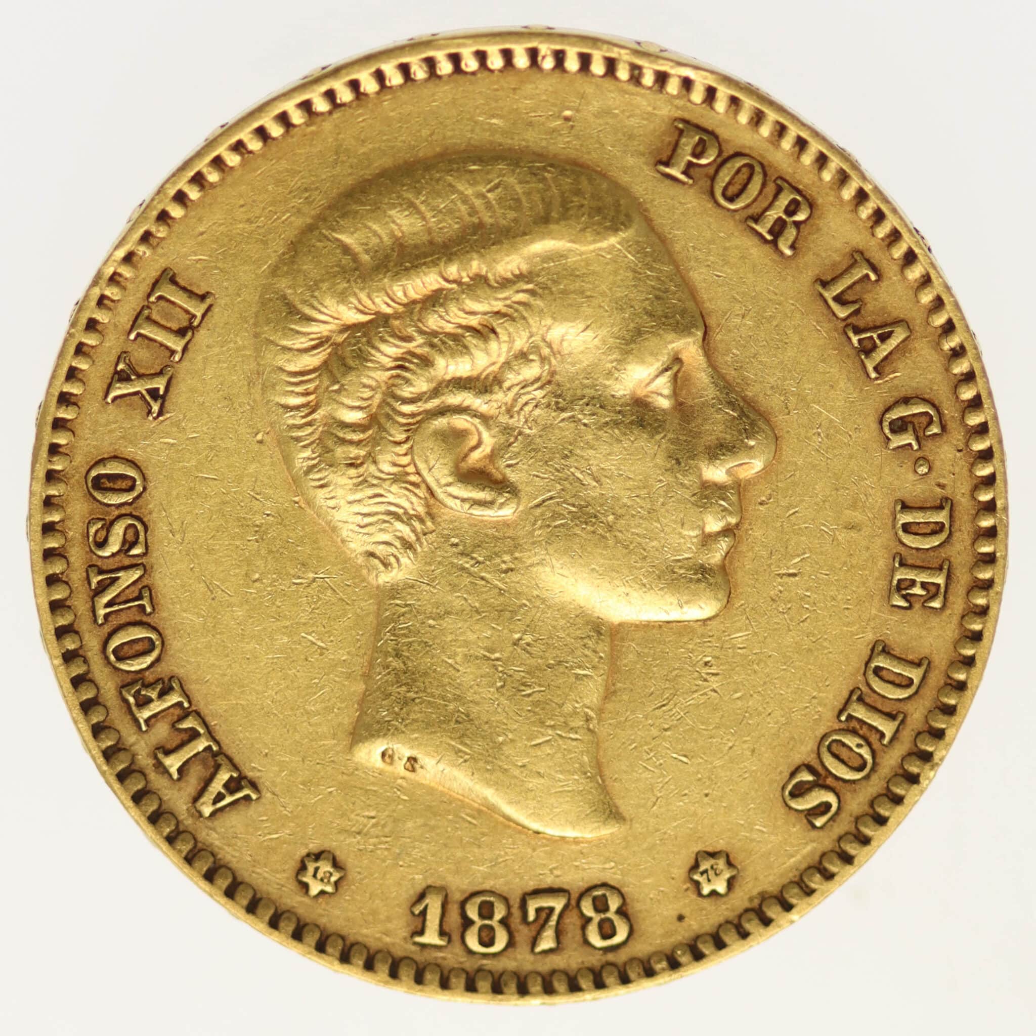 Spanien Alfonso XII. 25 Pesetas 1878 / 18-78