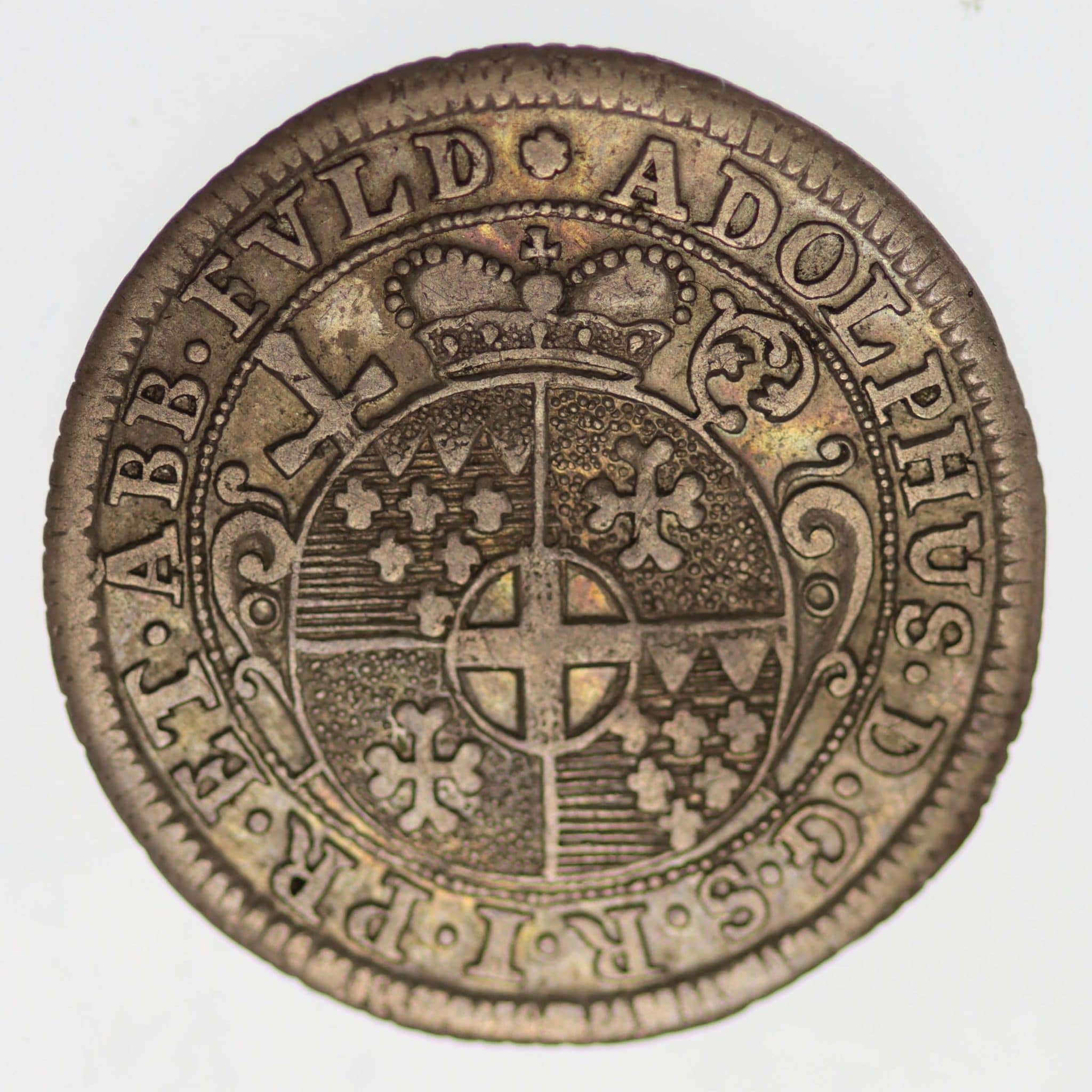 Fulda Adolph von Dahlberg 1/2 Kopfstück 1727
