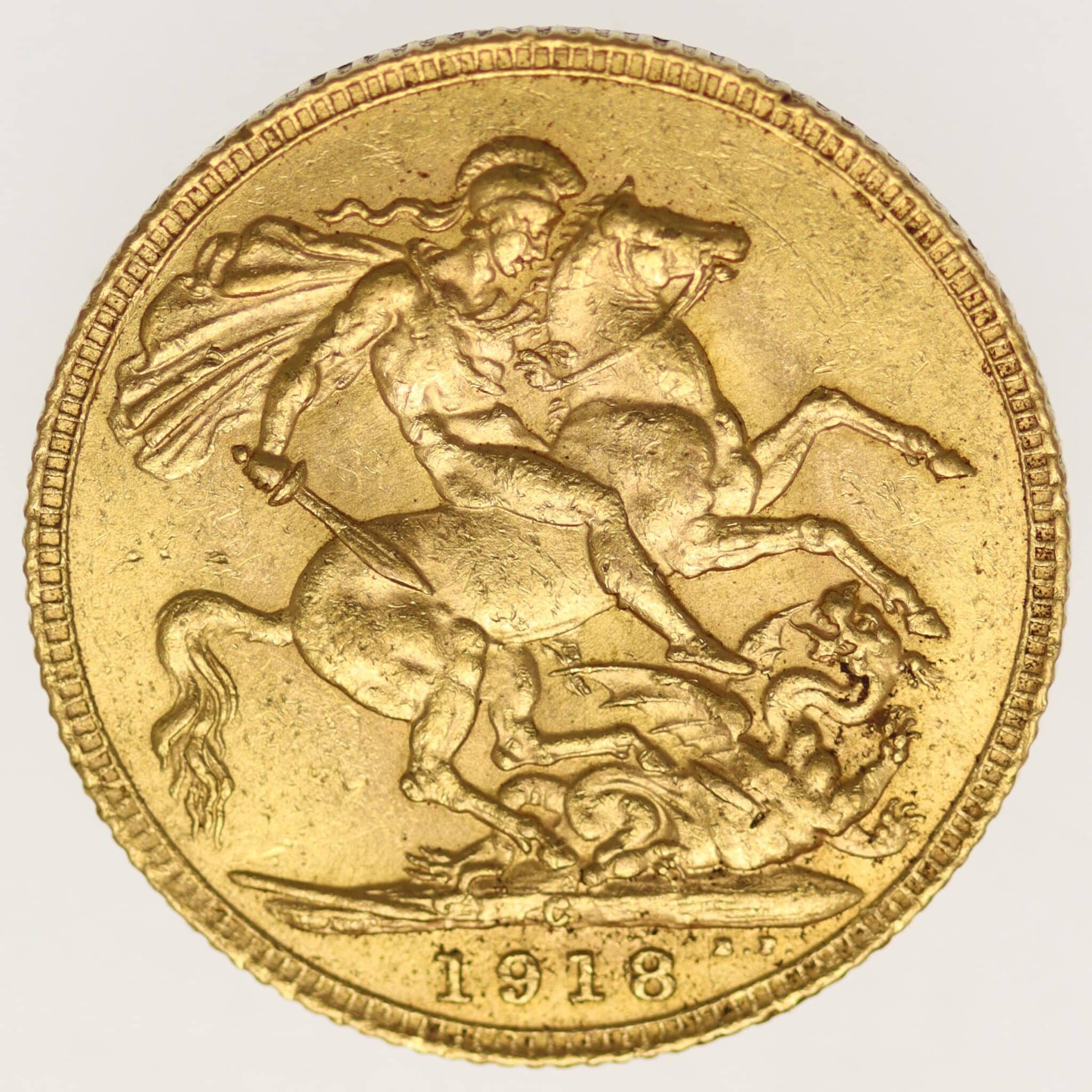 Kanada Georg V. Sovereign 1918 C