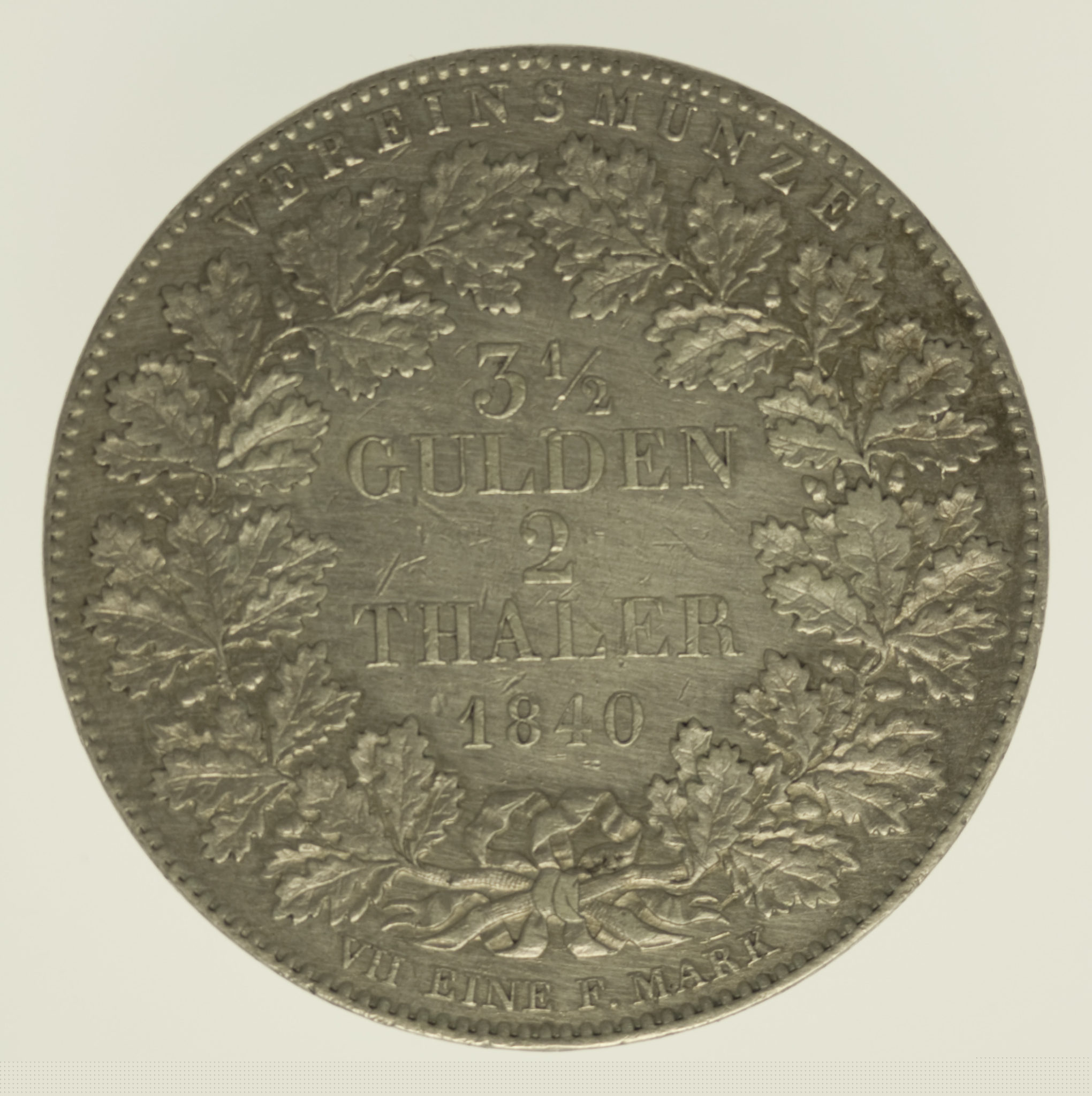 Frankfurt Stadt Doppeltaler 1840