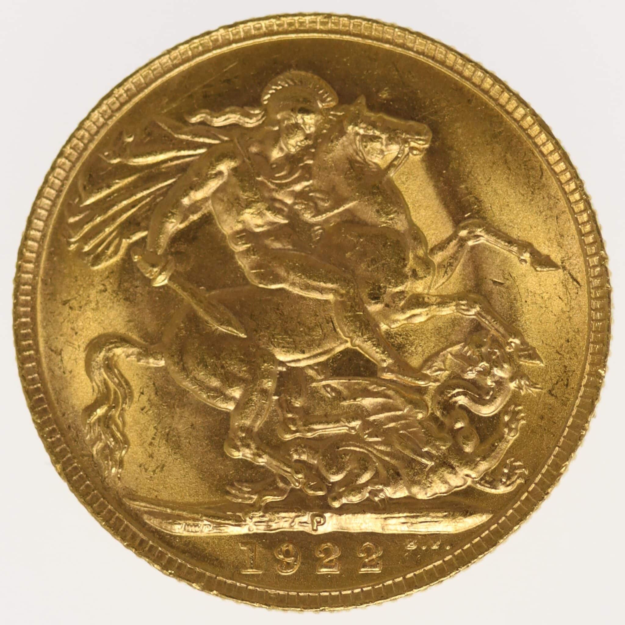 Australien Georg V. Sovereign 1922 P