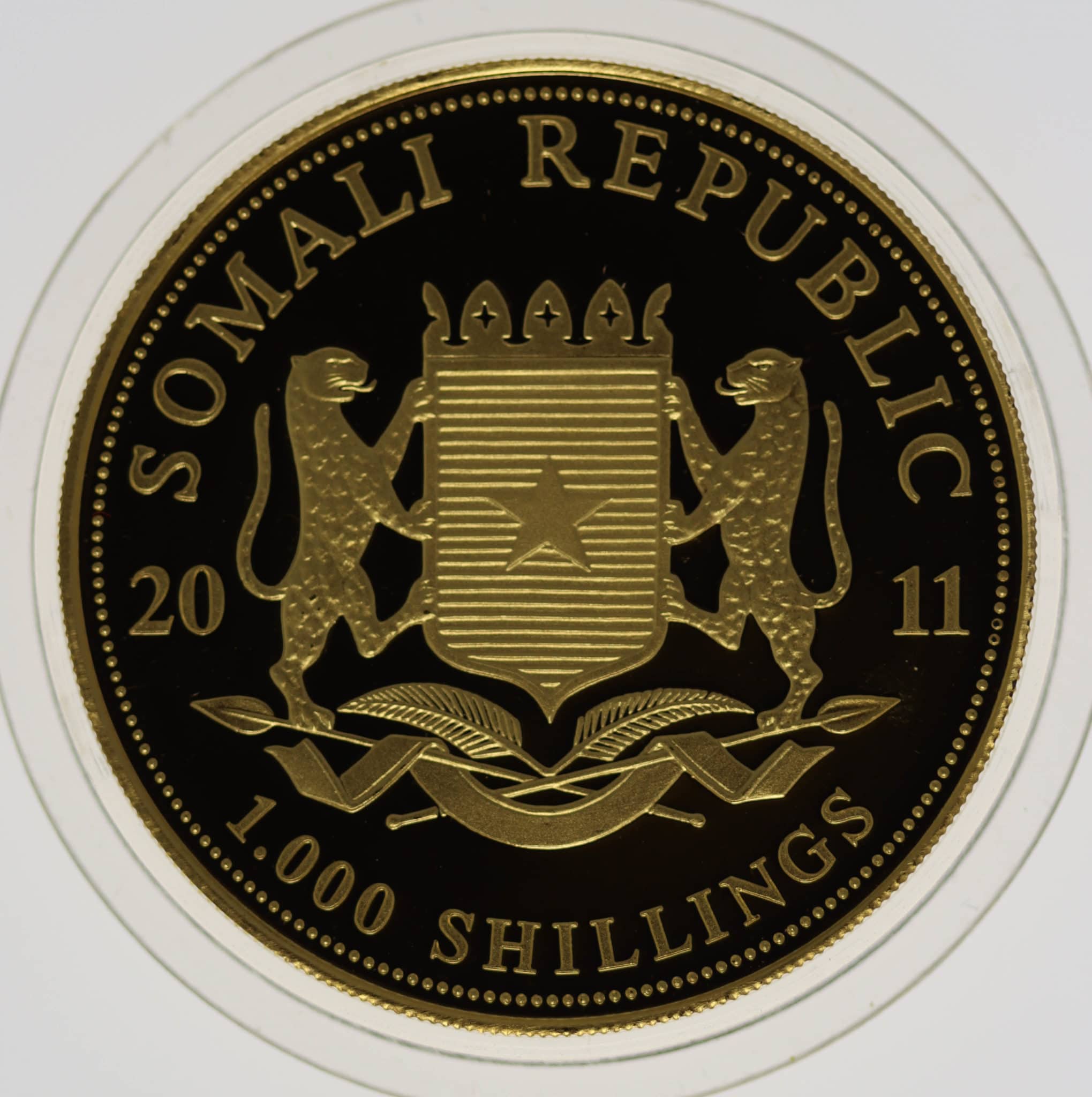 Somalia African Wildlife 1.000 Shillings 2011 Elephant