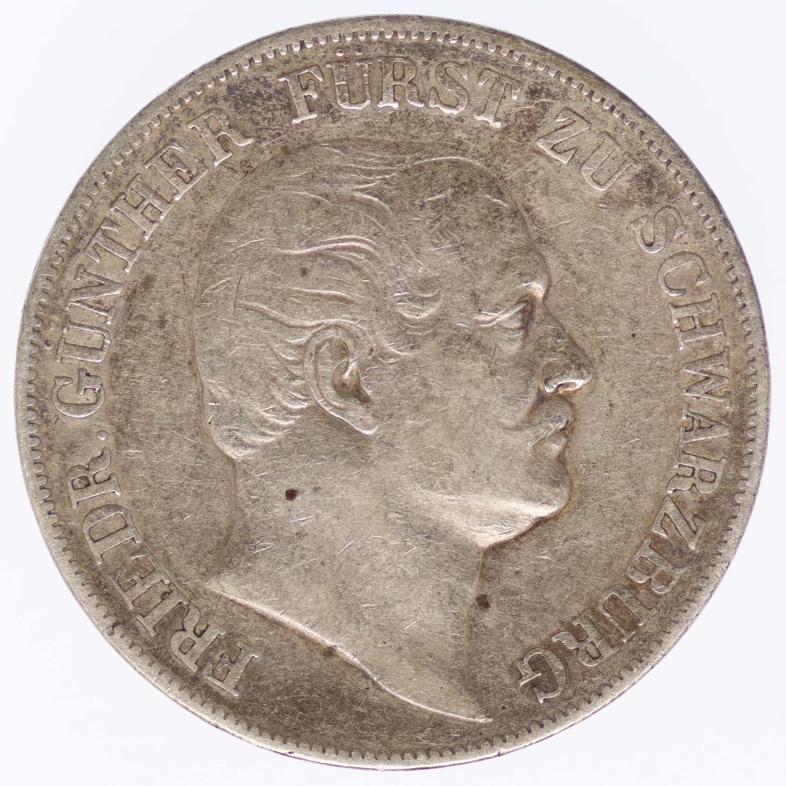 Schwarzburg Rudolstadt Friedrich Günther Vereinstaler 1866