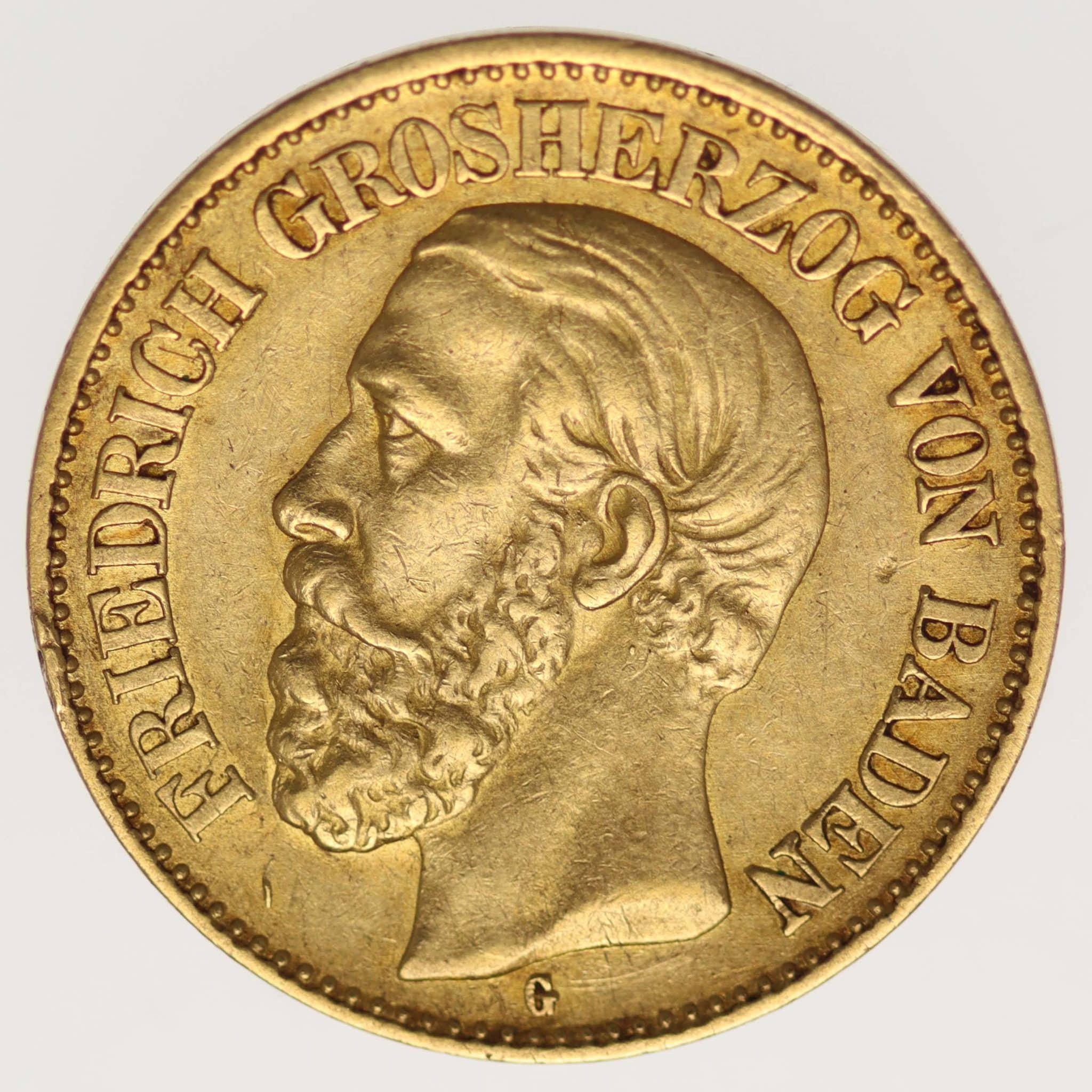 Baden Friedrich I. 10 Mark 1891