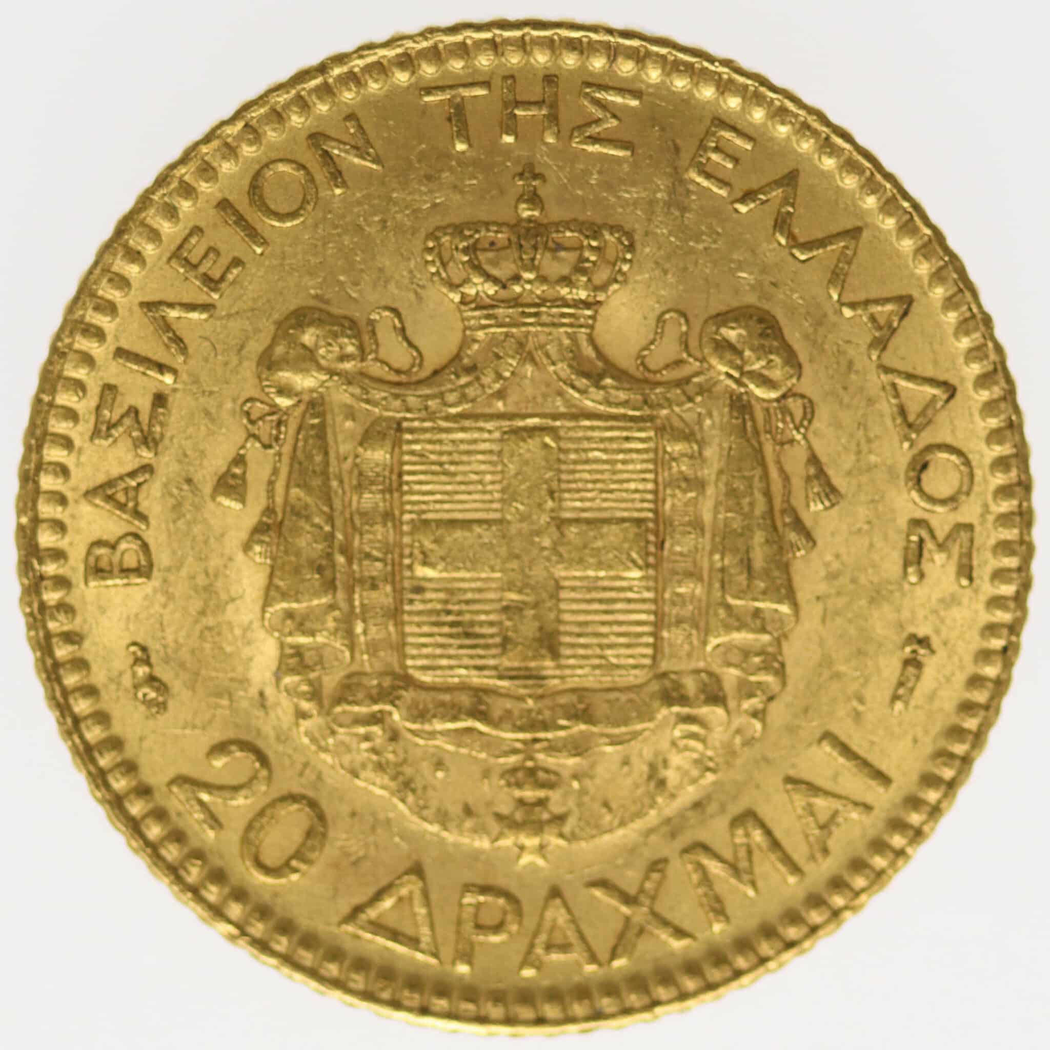 Griechenland Georg I. 20 Drachmen 1884