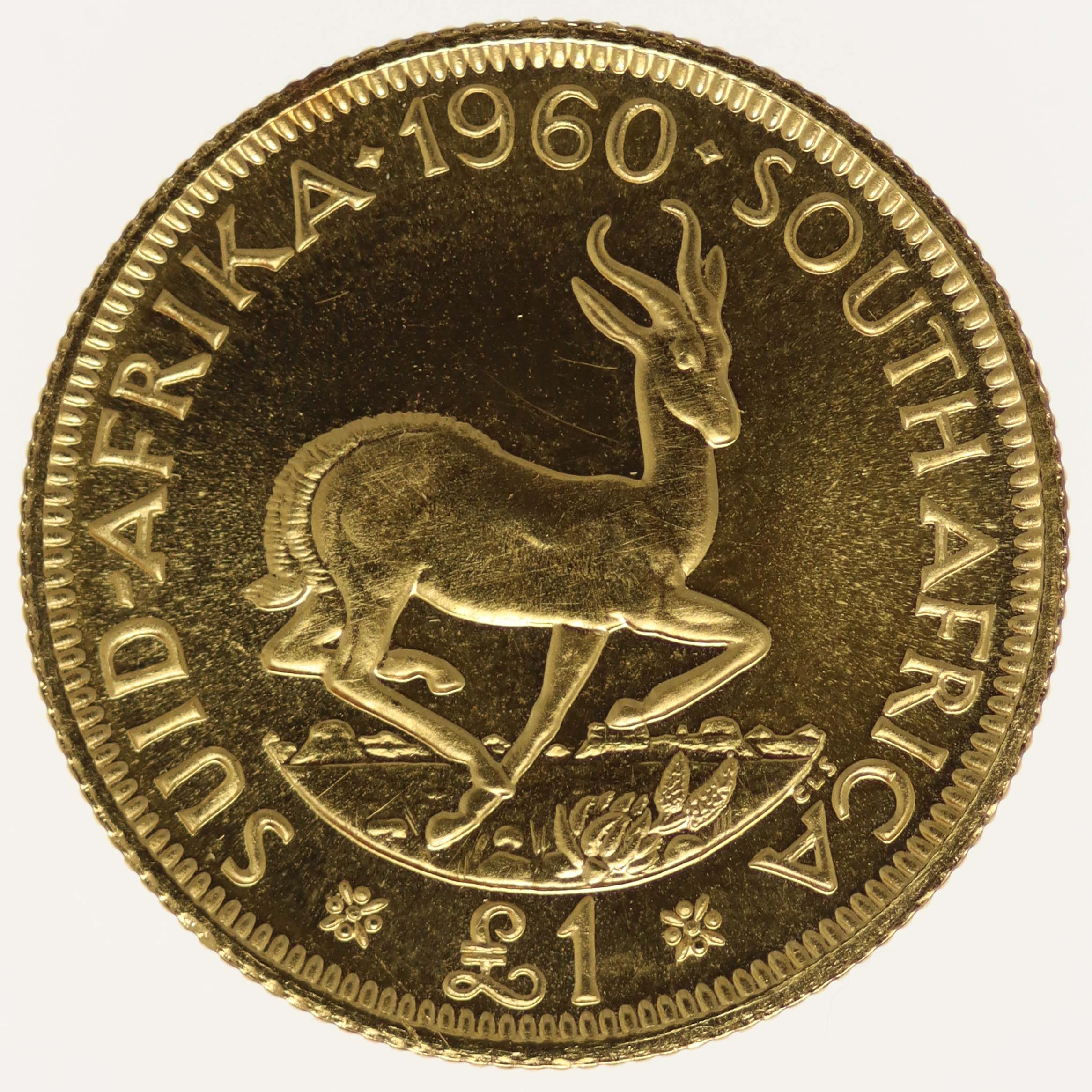 Südafrika Elisabeth II. Pound 1960