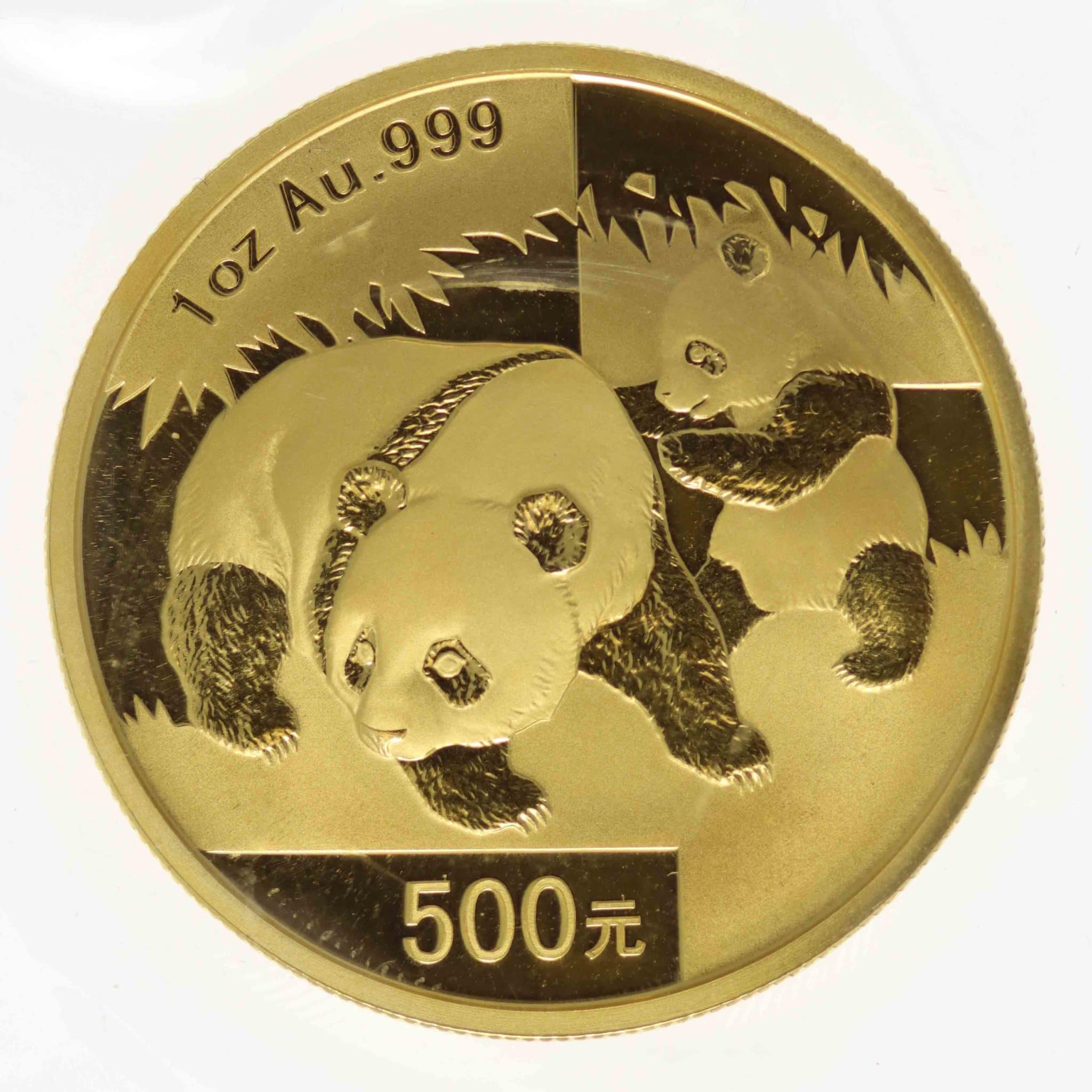 China Panda 500 Yuan 2008 1 Unze