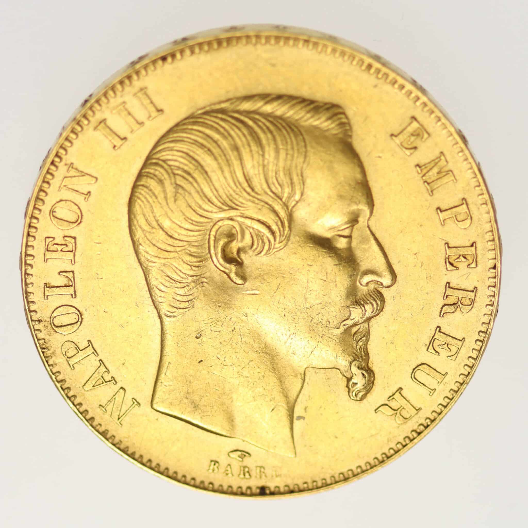 Frankreich Napoleon III. 50 Francs 1857 A