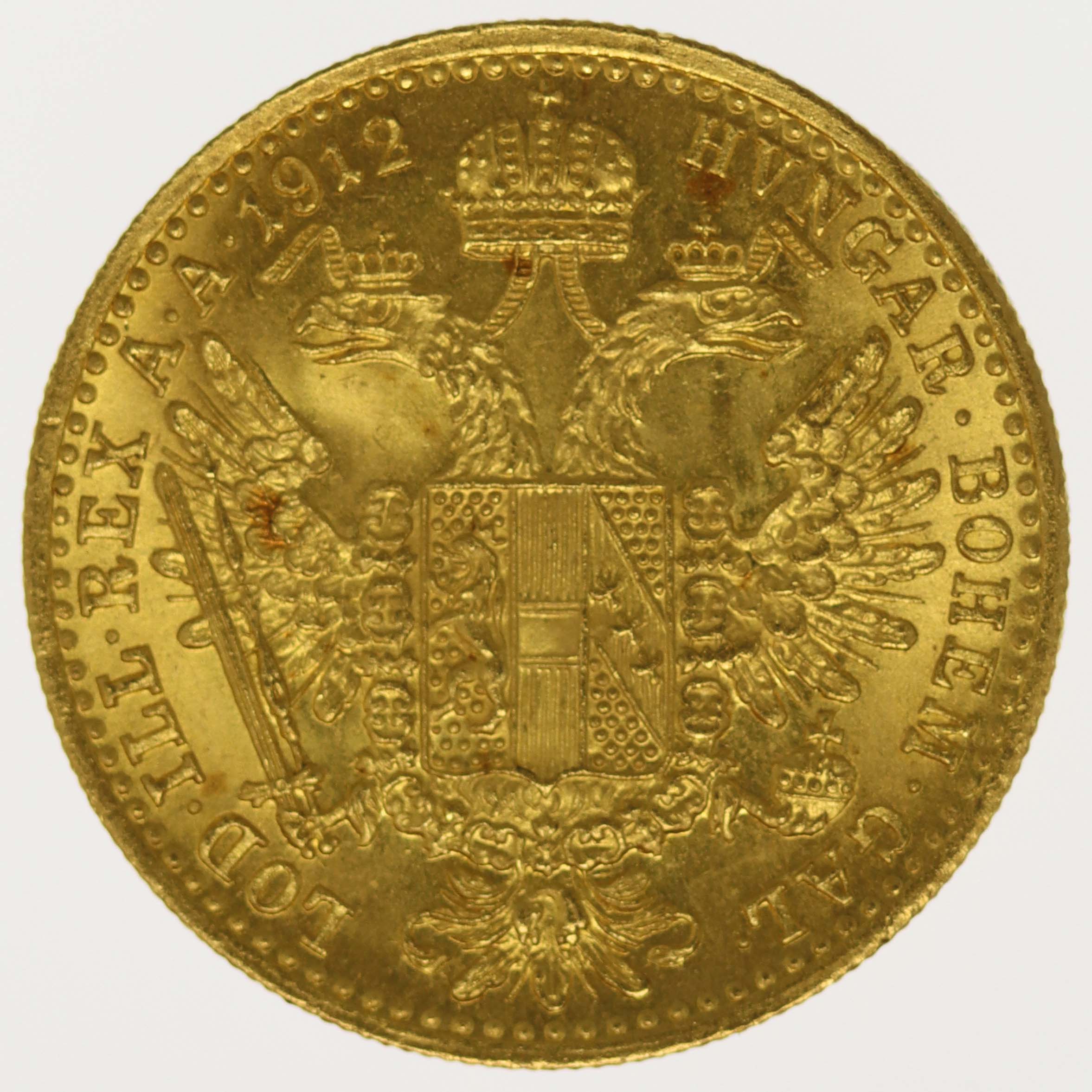 Österreich Kaiserreich Franz Joseph I. Dukat 1912