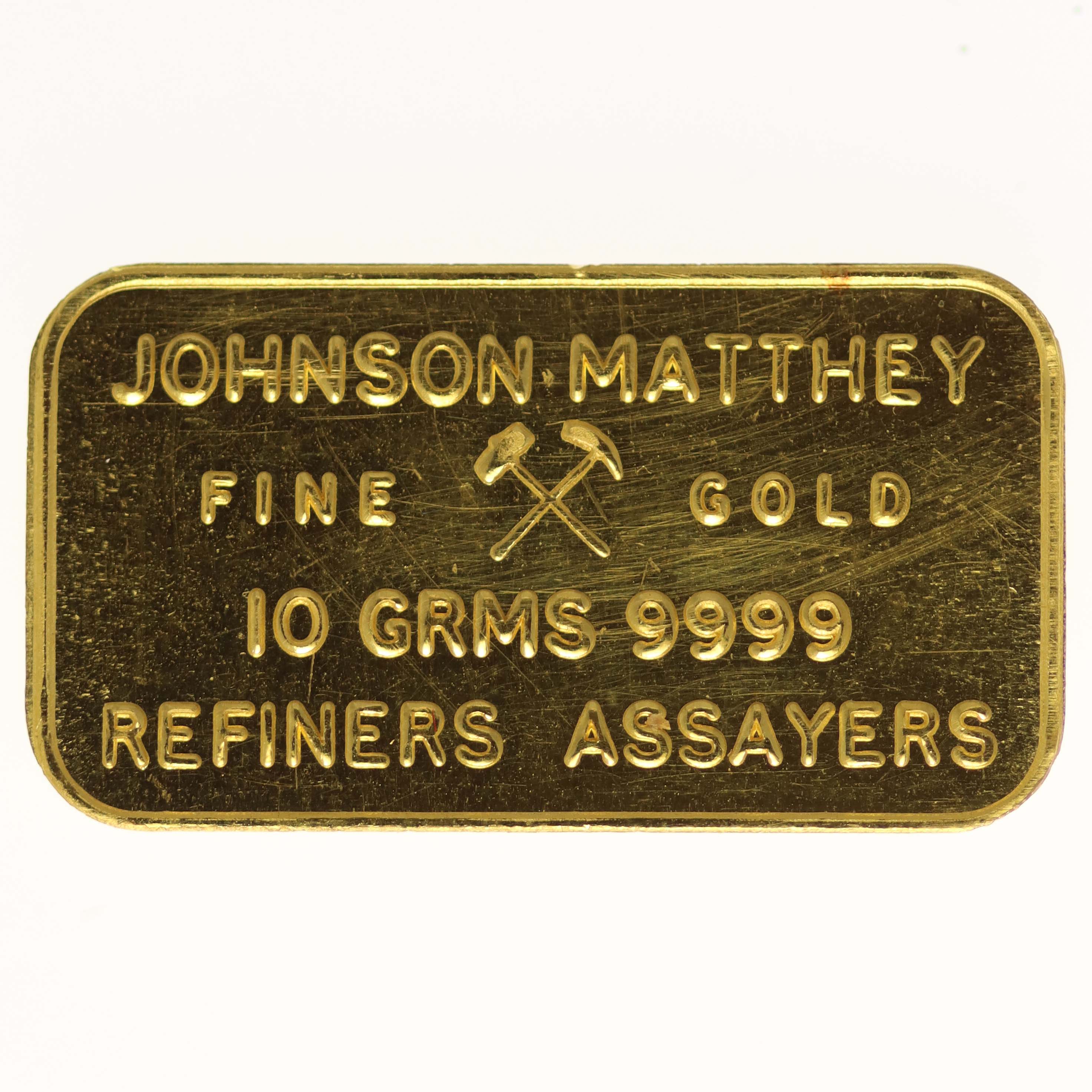 Goldbarren 10 Gramm Johnson Matthey London