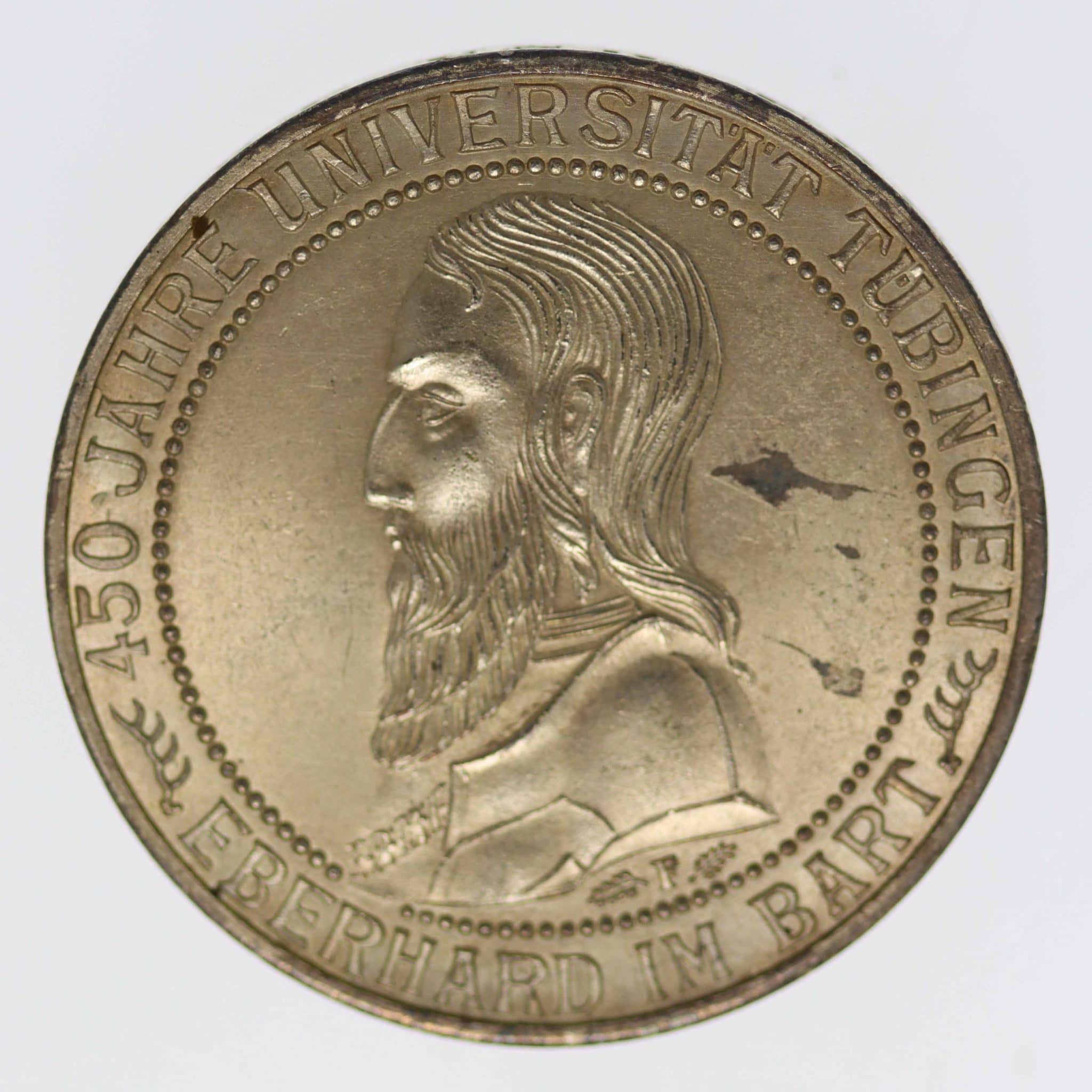 Weimarer Republik 3 Reichsmark 1927 Uni Tübingen