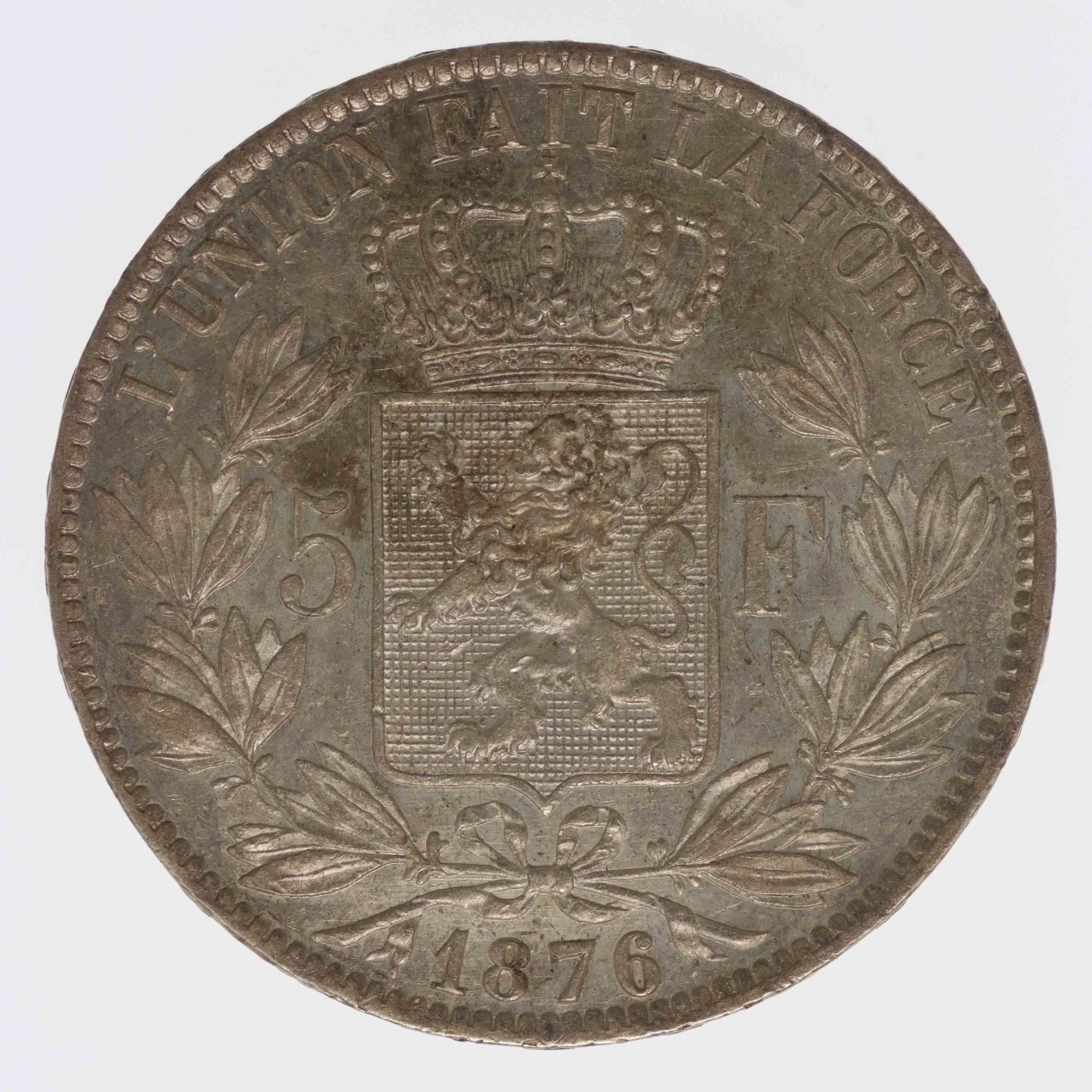 Belgien Leopold I. 5 Francs 1876