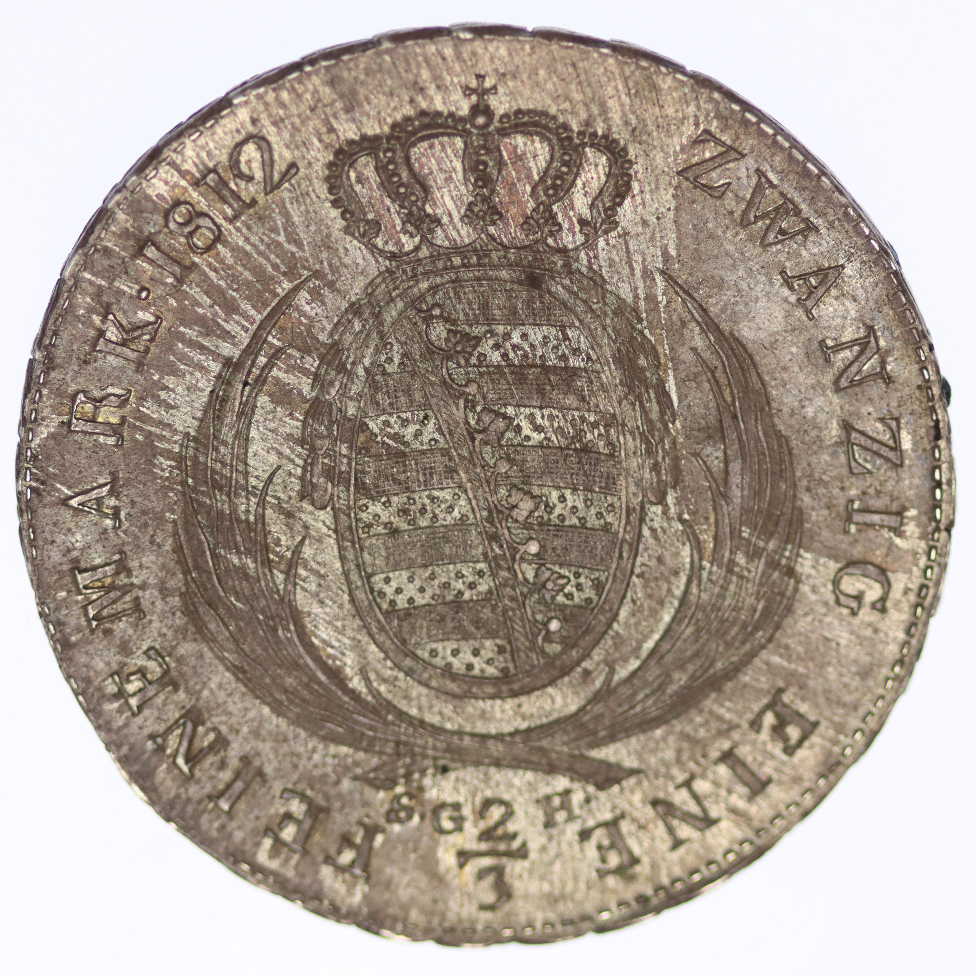Sachsen Friedrich August 2/3 Taler 1812