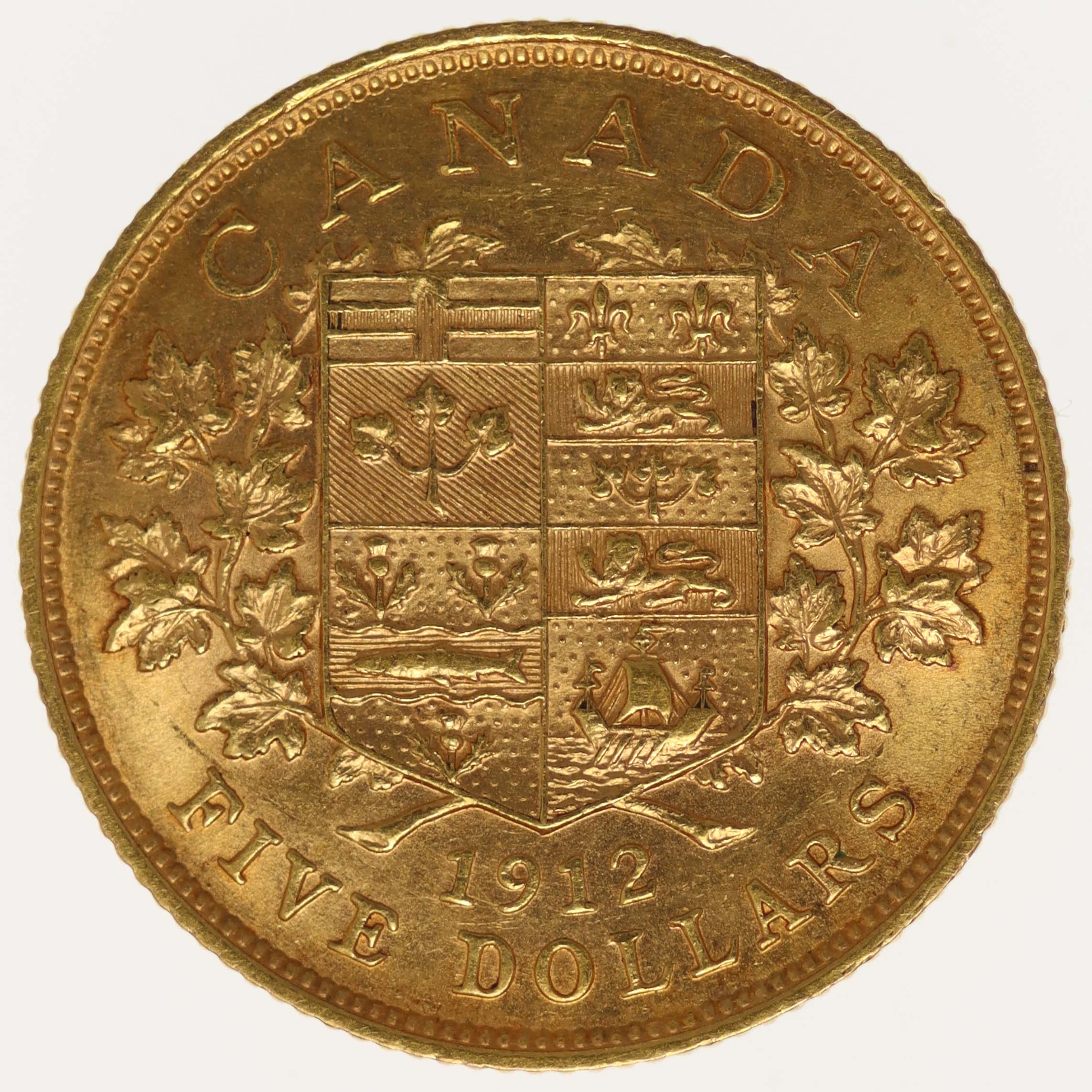 Kanada Georg V. 5 Dollars 1912