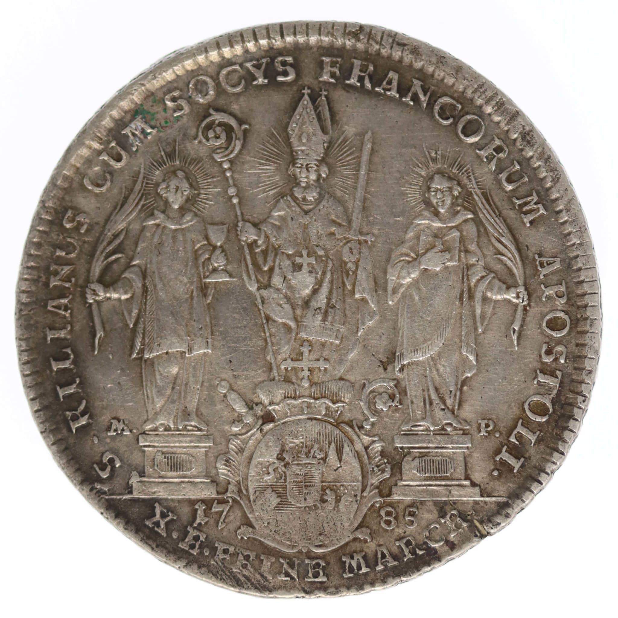 Würzburg Franz Ludwig von Erthal Konventionstaler 1785