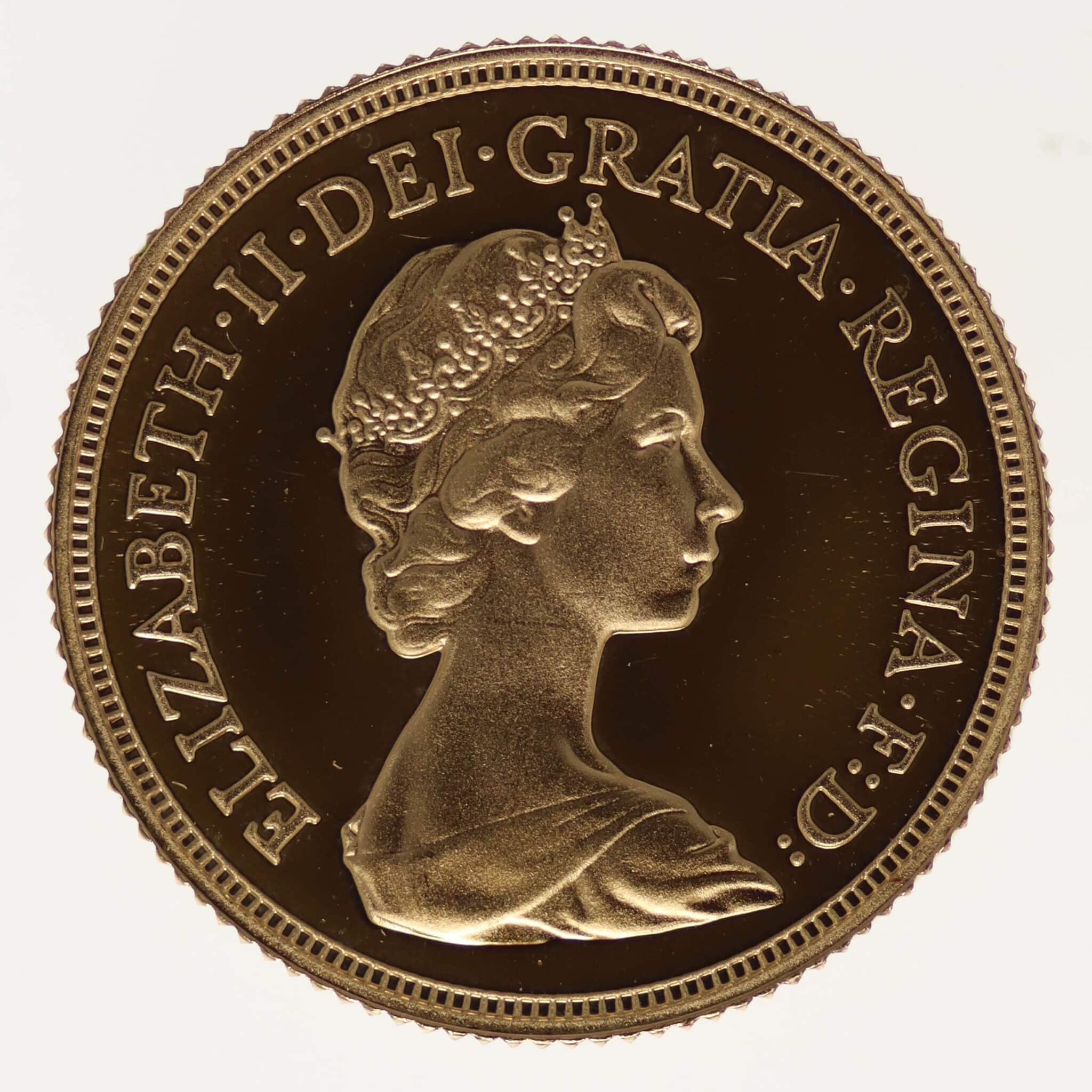 Großbritannien Elisabeth II. Sovereign 1981 proof