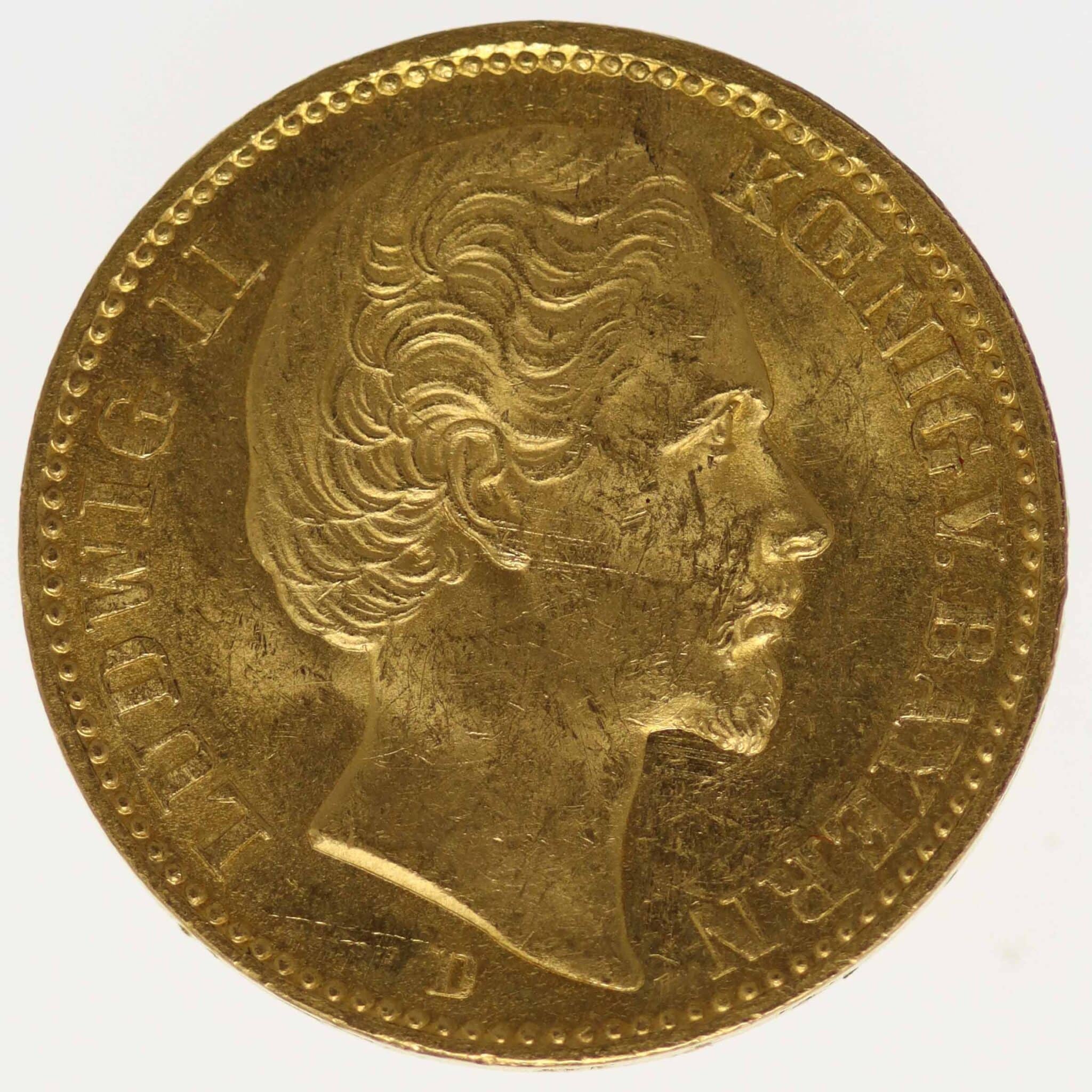 Bayern Ludwig II. 20 Mark 1873