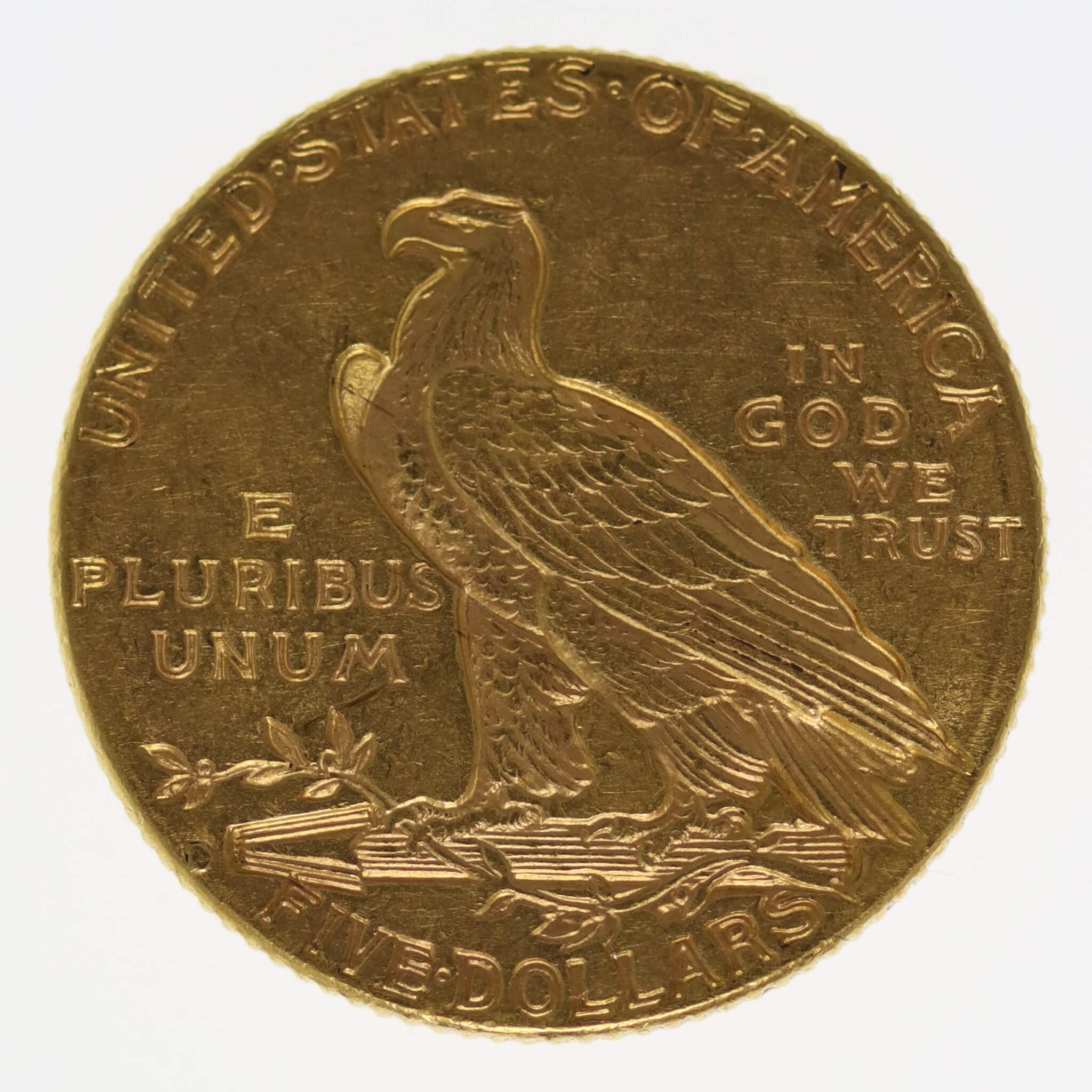 USA 5 Dollars 1914 D Indianer