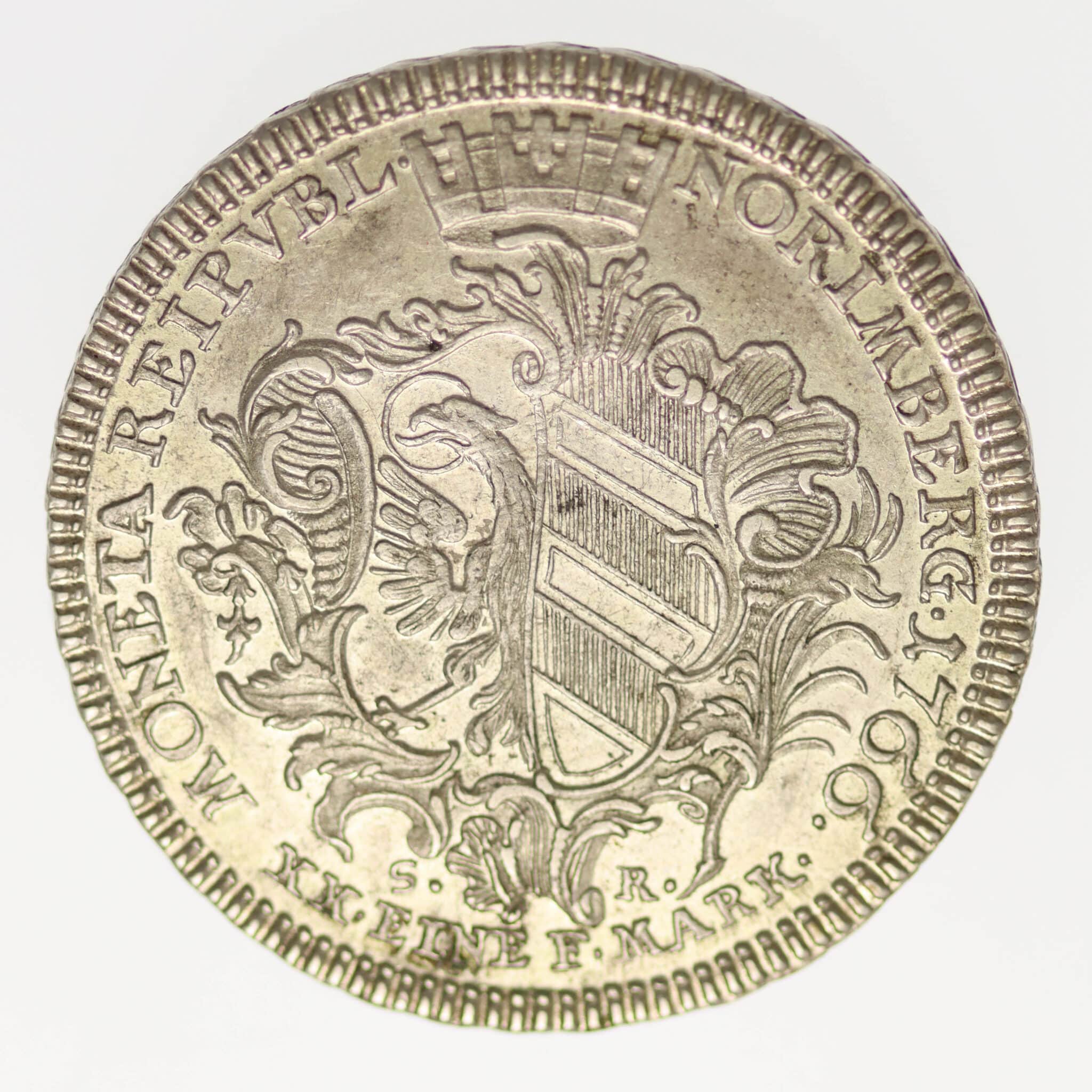 Nürnberg Stadt 1/2 Konventionstaler 1766