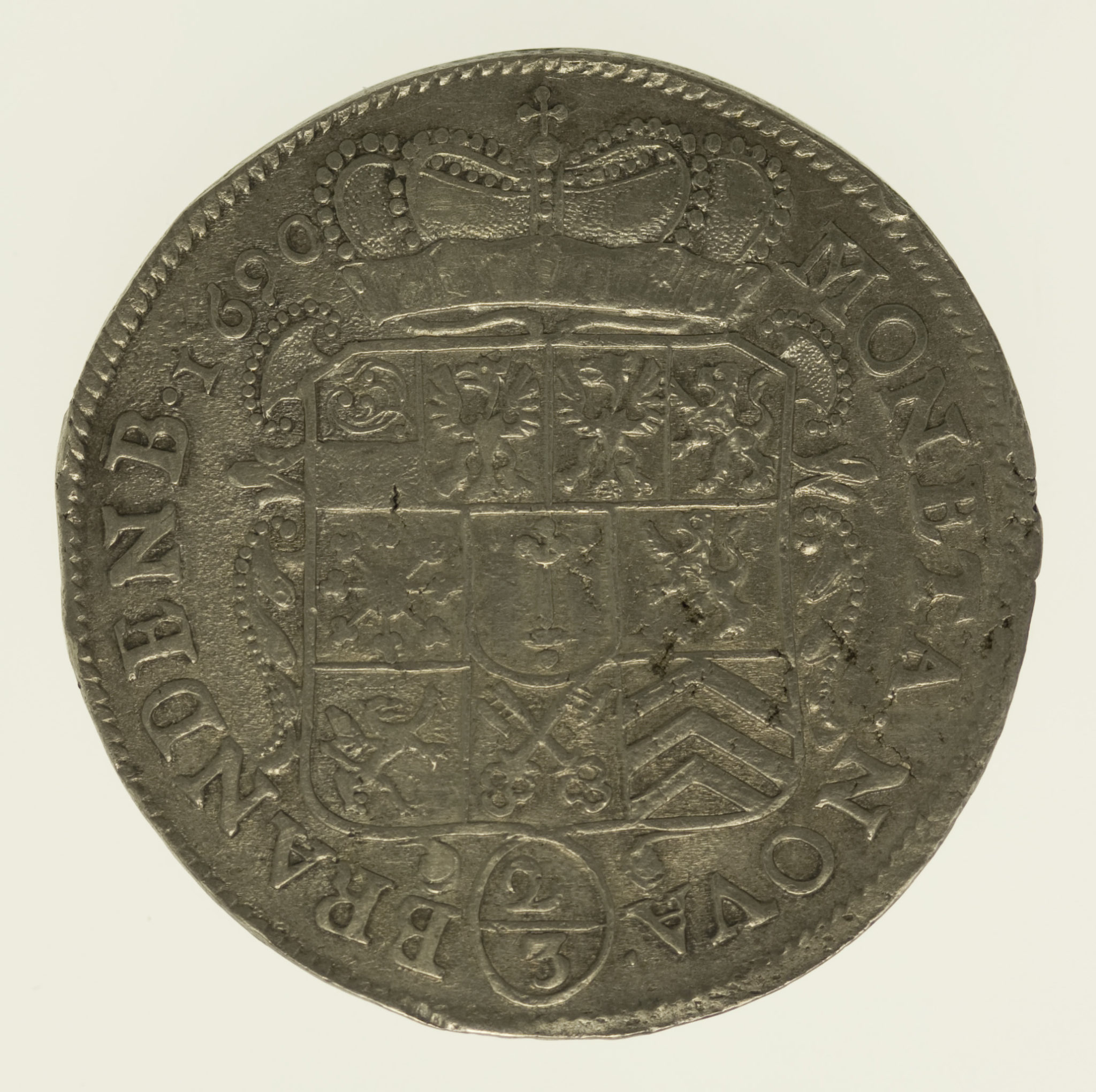 Preussen Friedrich III. 2/3 Taler 1690