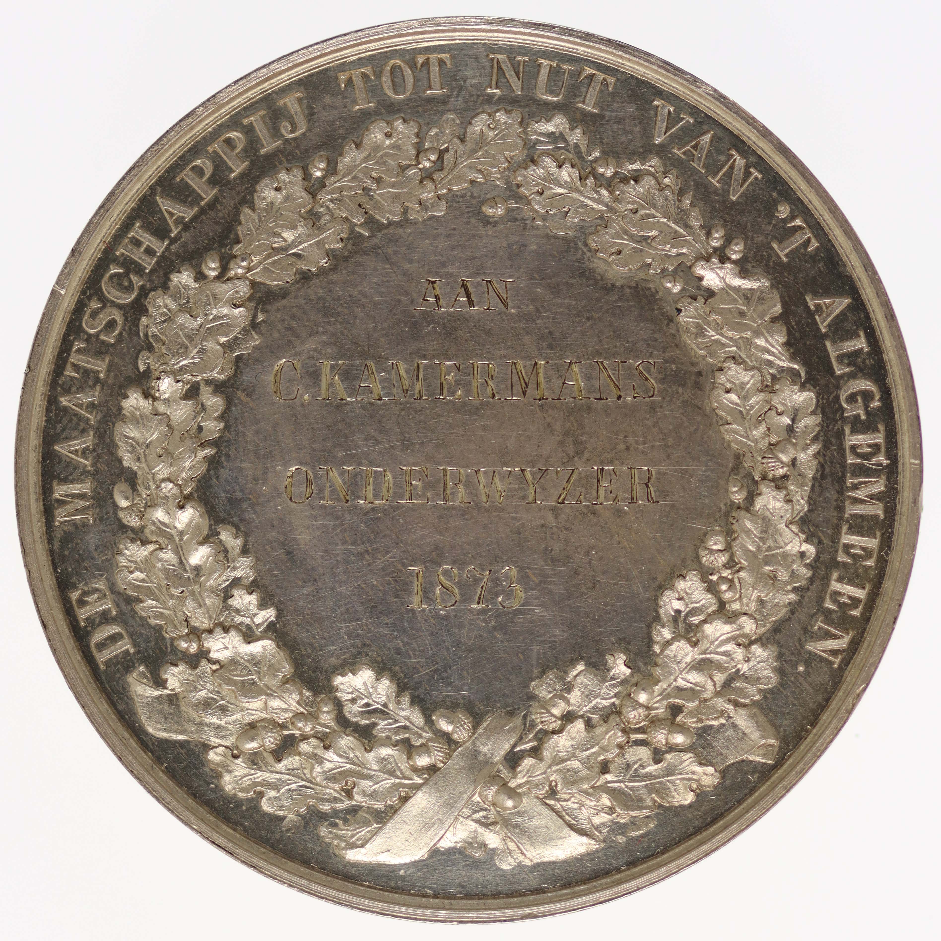 Niederlande Silbermedaille 1873