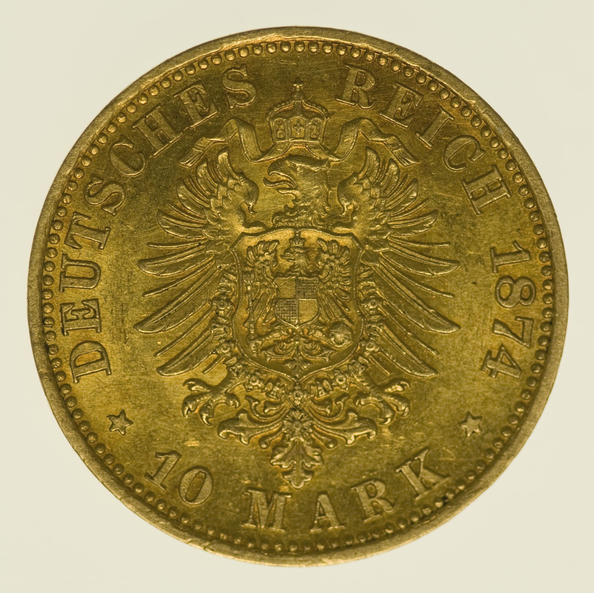 Preussen Wilhelm I. 10 Mark 1874 B