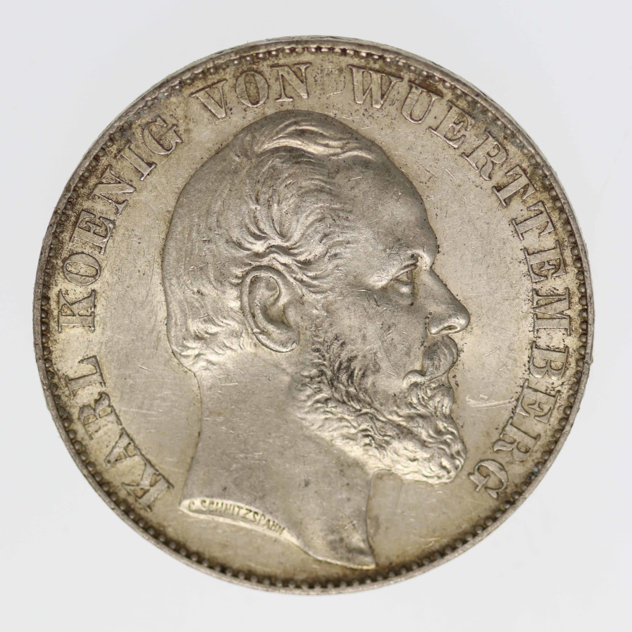 Württemberg Karl Vereinstaler 1867