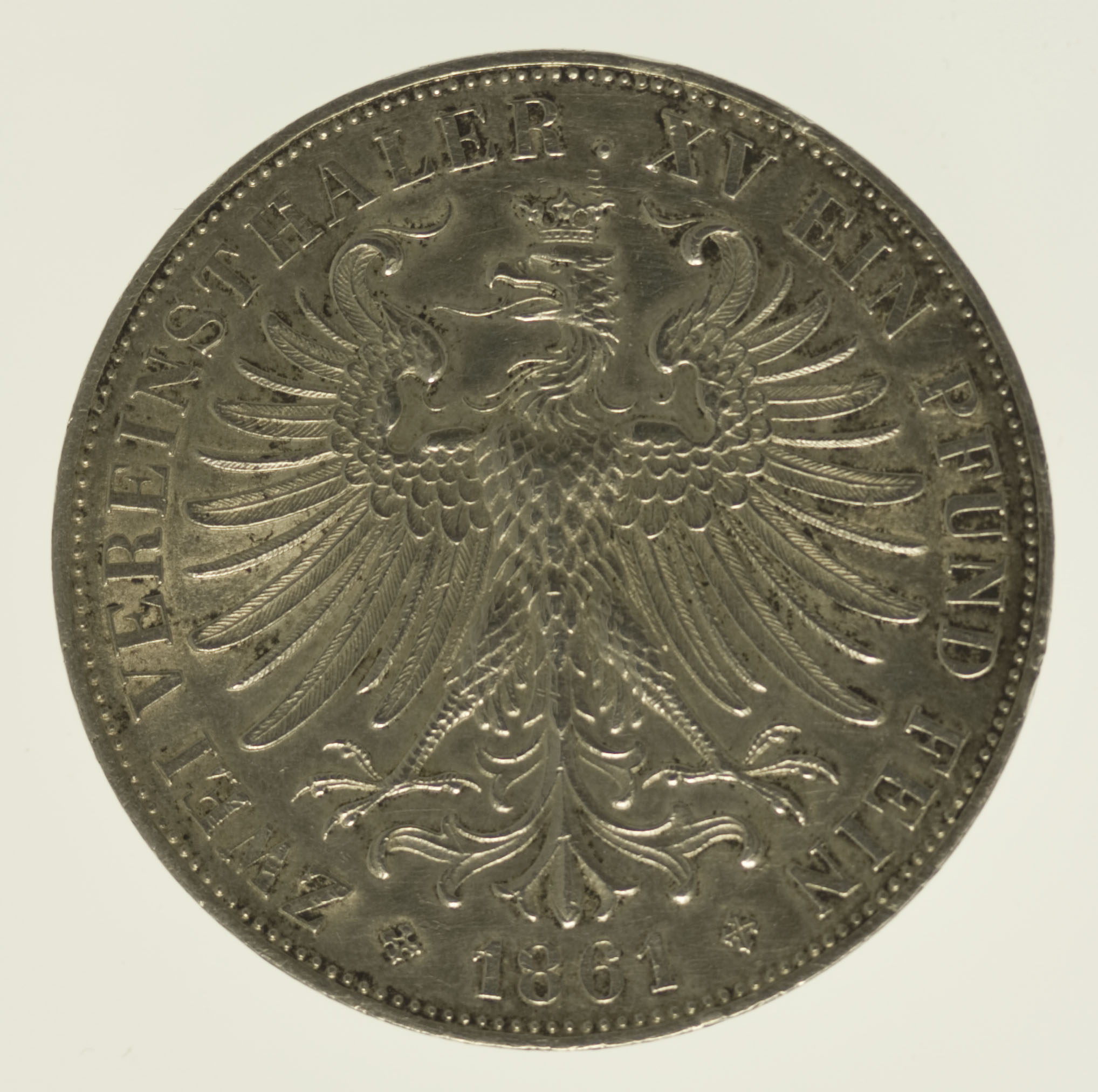 Frankfurt Stadt Doppelter Vereinstaler 1861