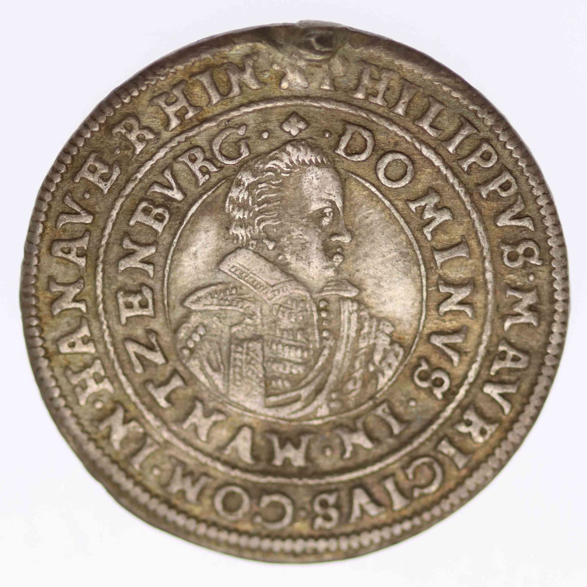 Hanau Münzenberg Philipp Moritz Teston 1618