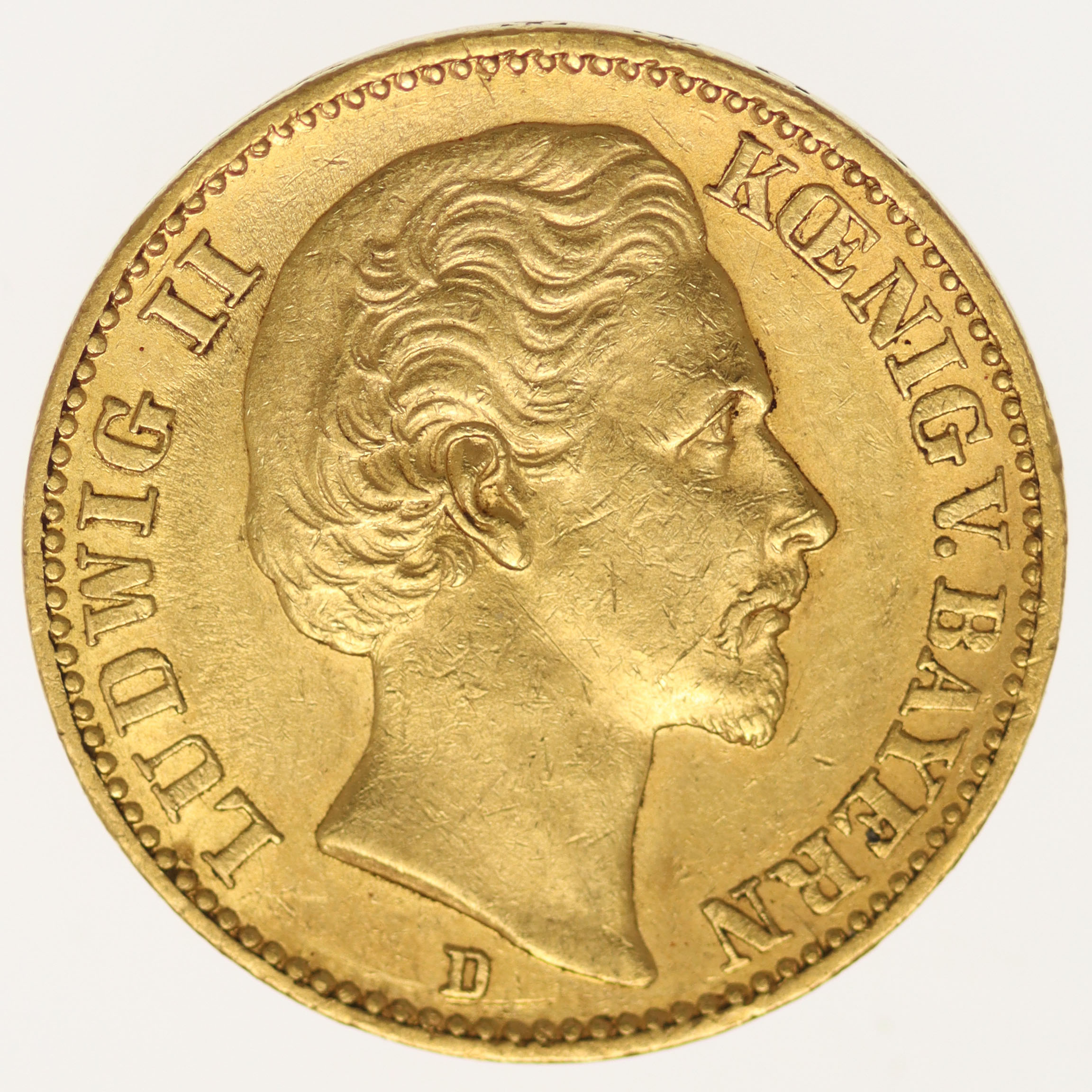 Bayern Ludwig II. 20 Mark 1872
