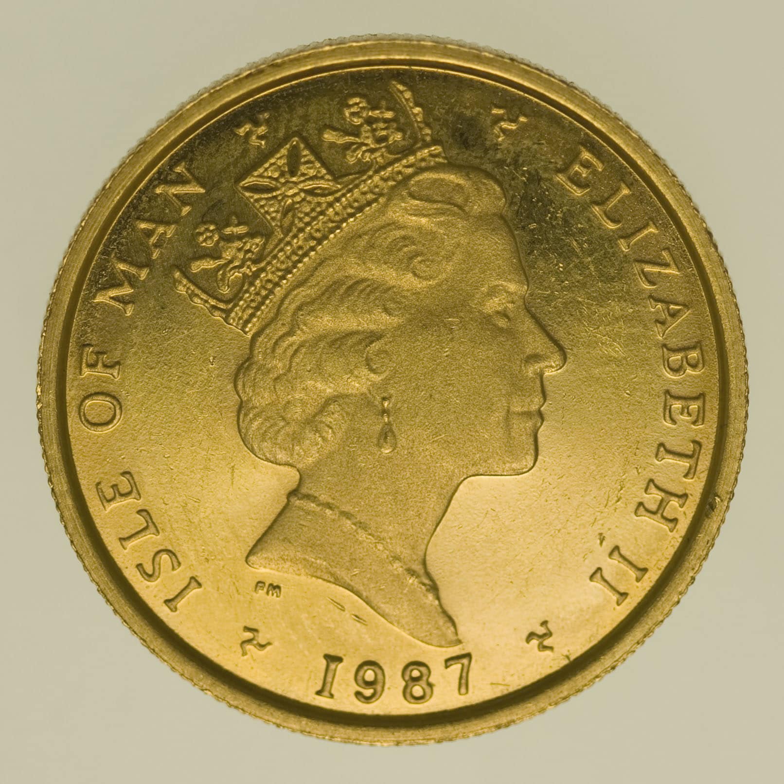 Isle of Man Elisabeth II. 1/4 OZ 1987 Angel