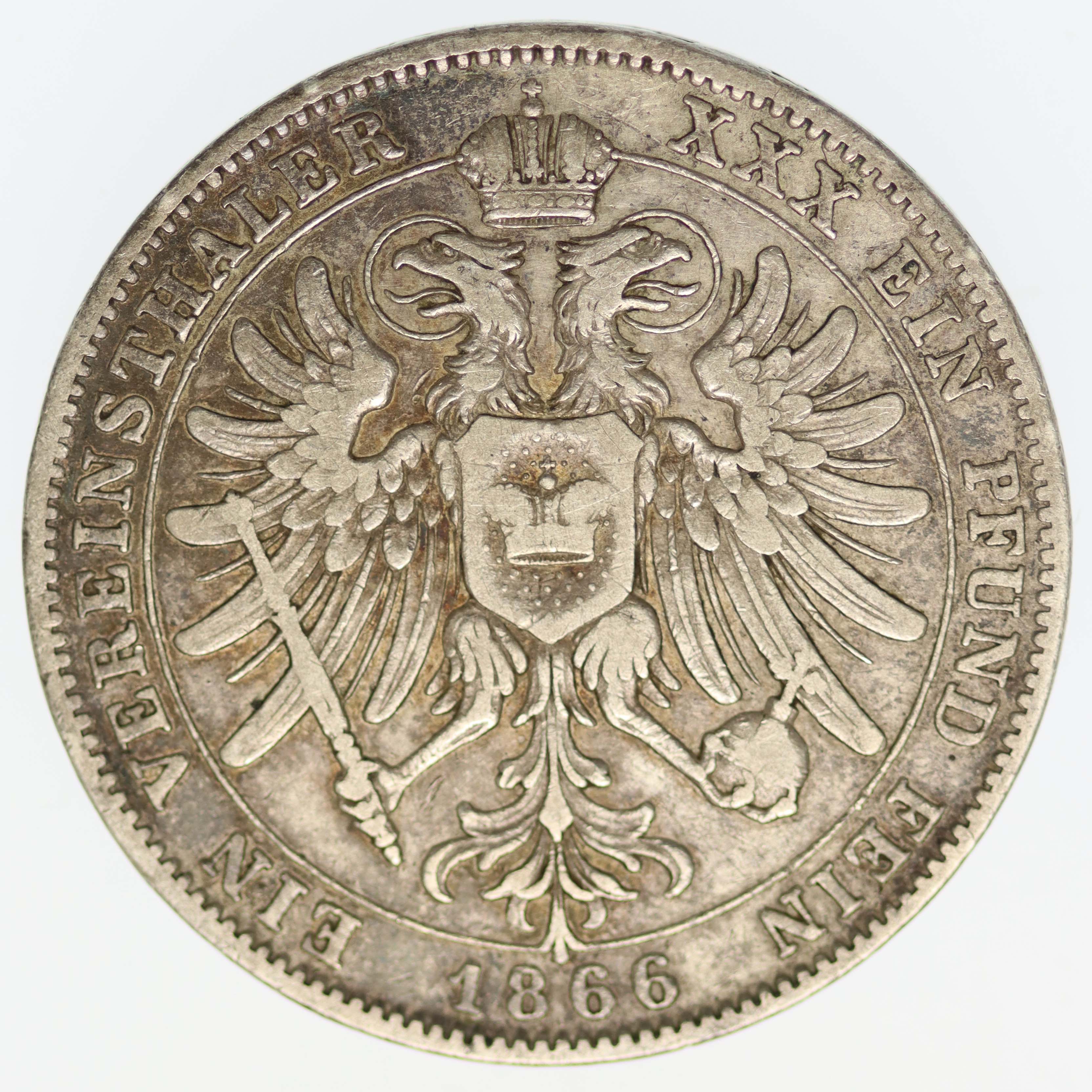 Schwarzburg Rudolstadt Friedrich Günther Vereinstaler 1866