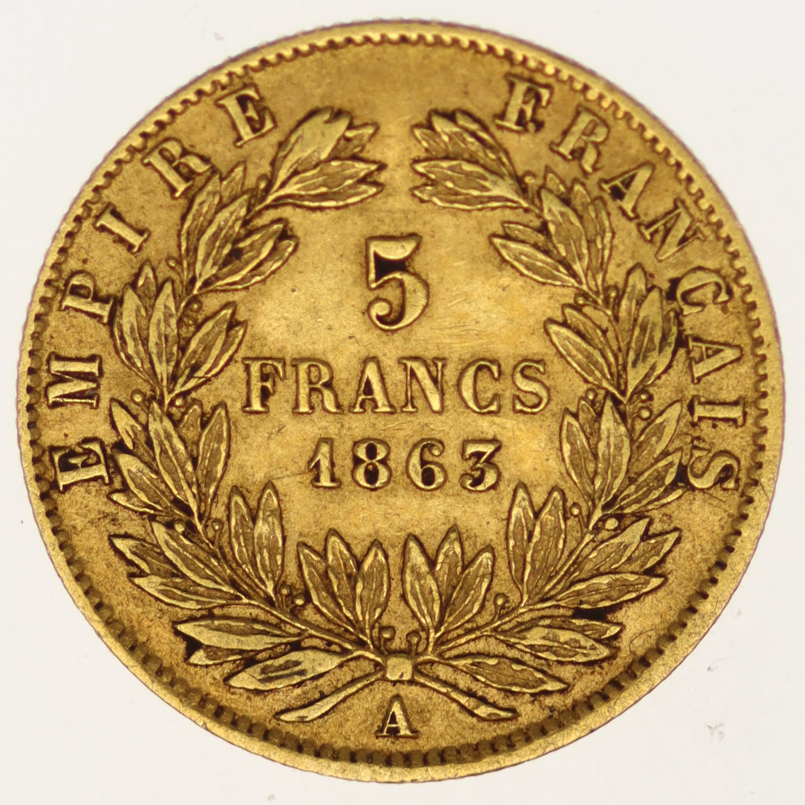 Frankreich Napoleon III. 5 Francs 1863 A