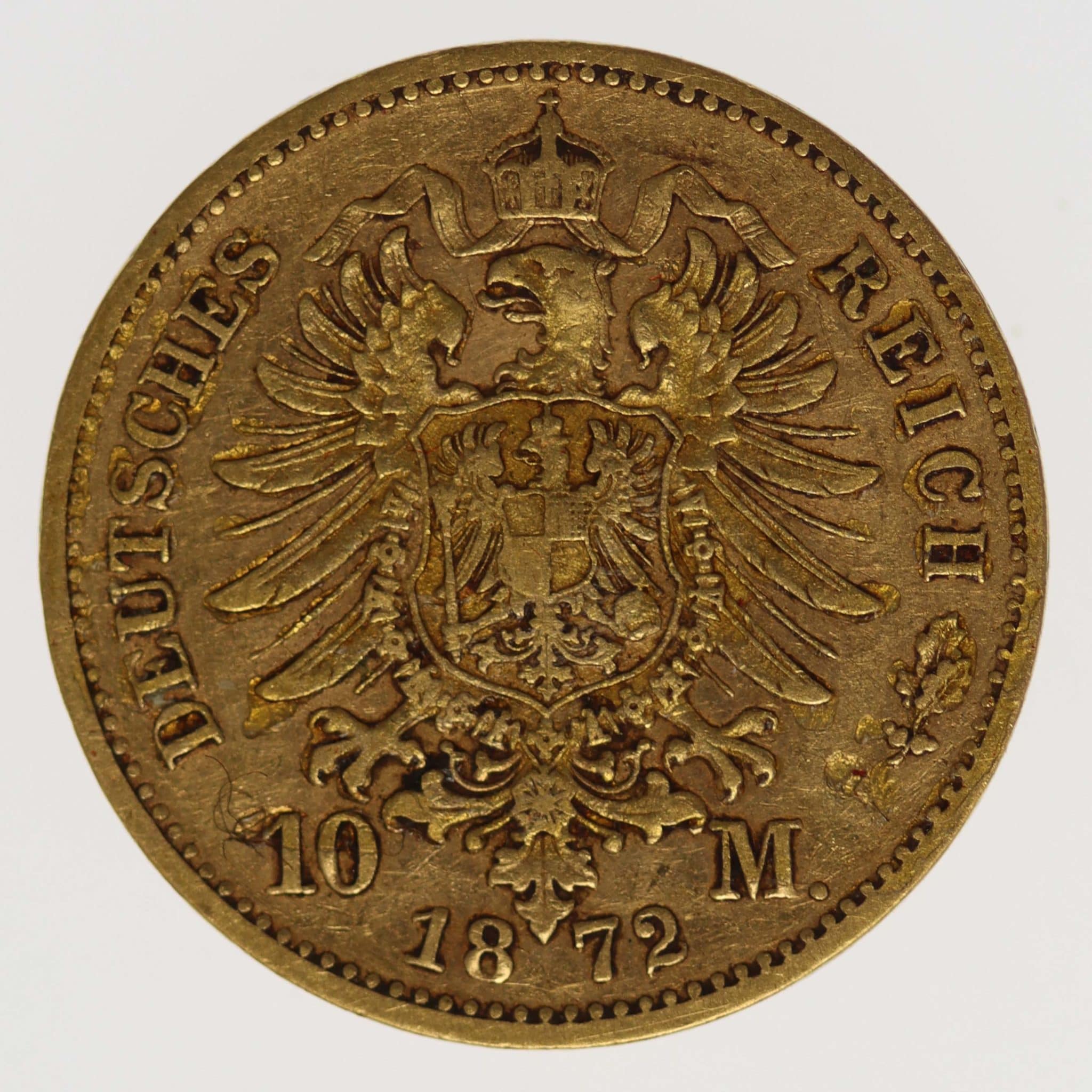 Sachsen Johann 10 Mark 1872