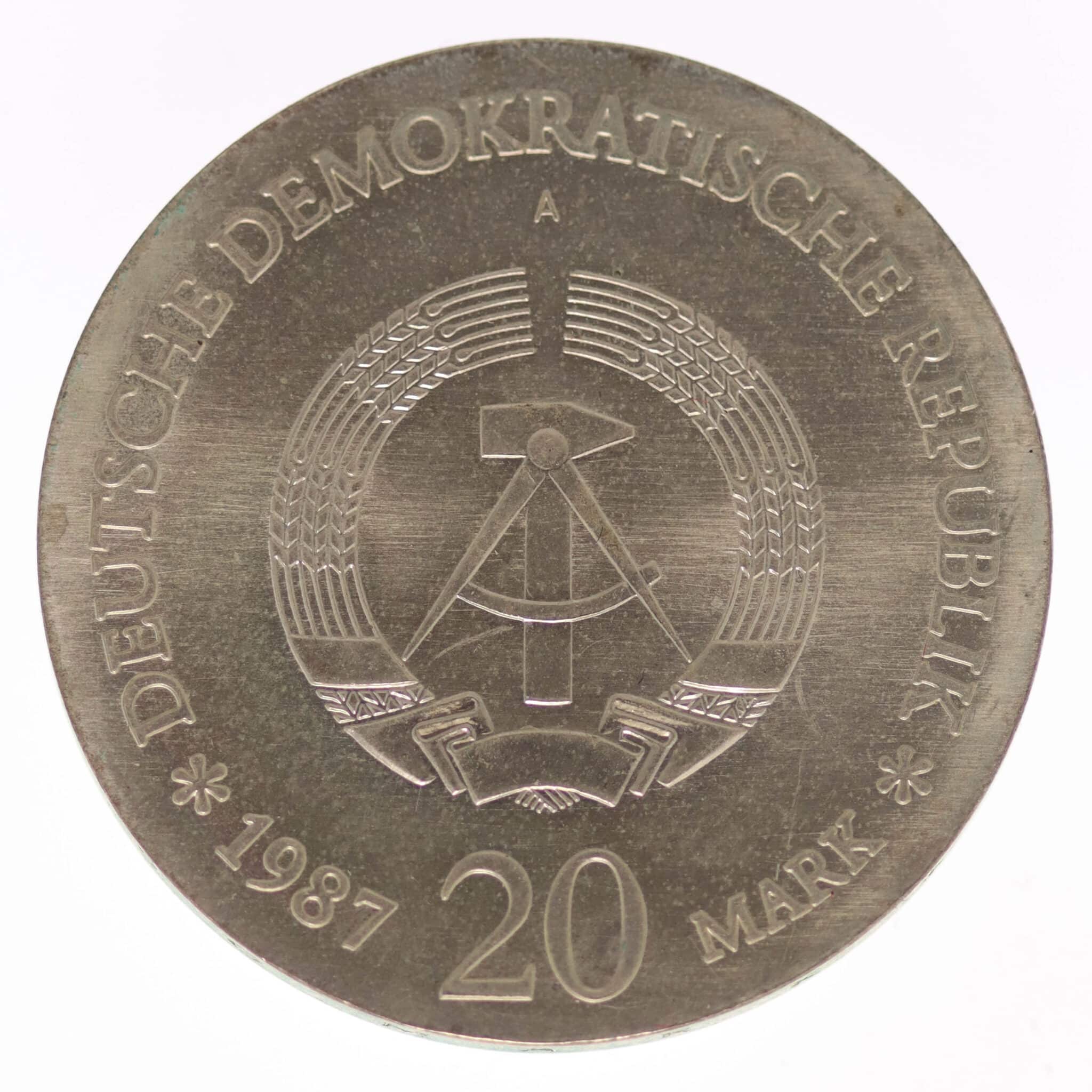 DDR 20 Mark 1987 Stadtsiegel Berlin