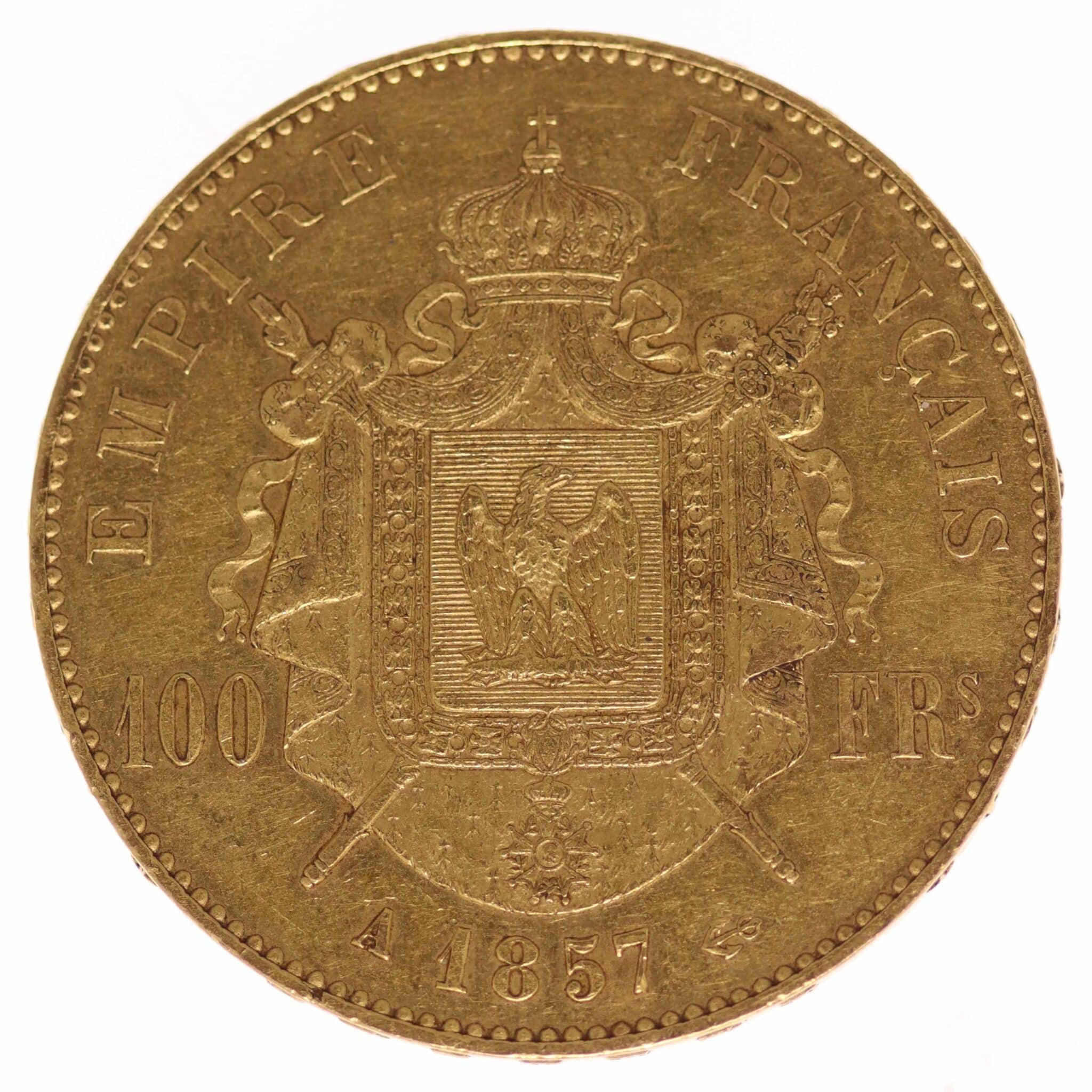 Frankreich Napoleon III. 100 Francs 1857 A