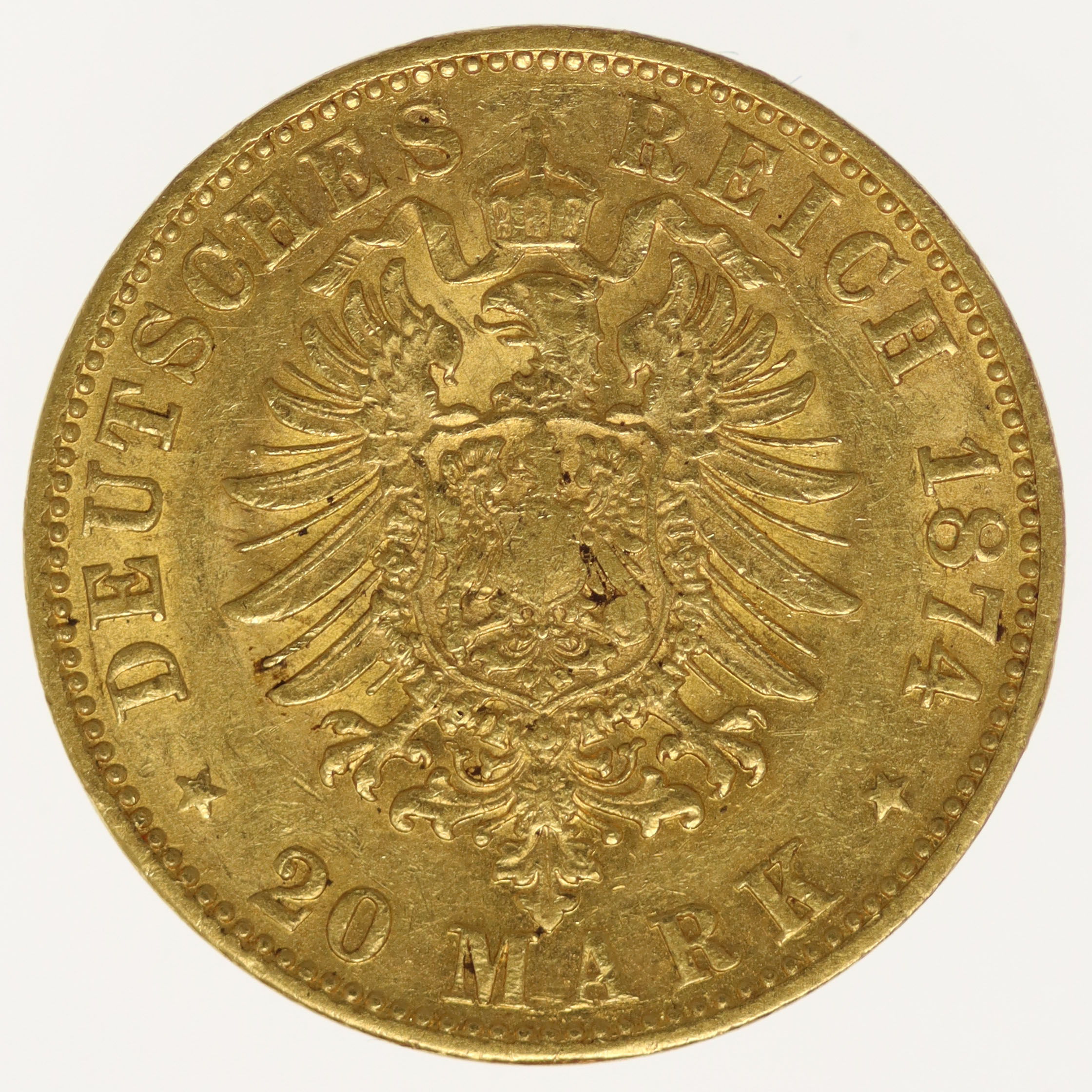 Bayern Ludwig II. 20 Mark 1874 D